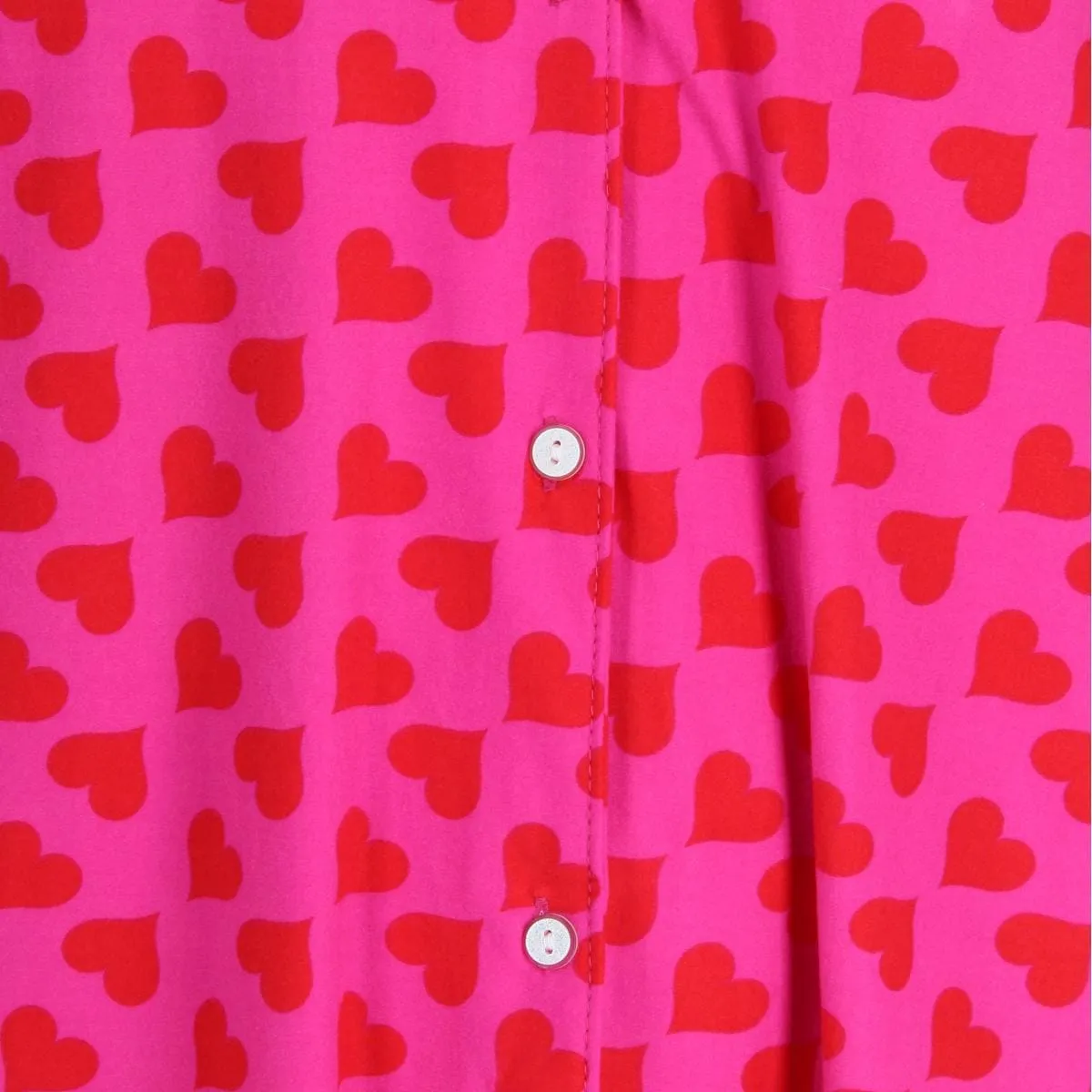 Not a Morning Person Women's Valentine Hearts Button Down Nightshirt sold by Belt Outlet product image thumbnail 5