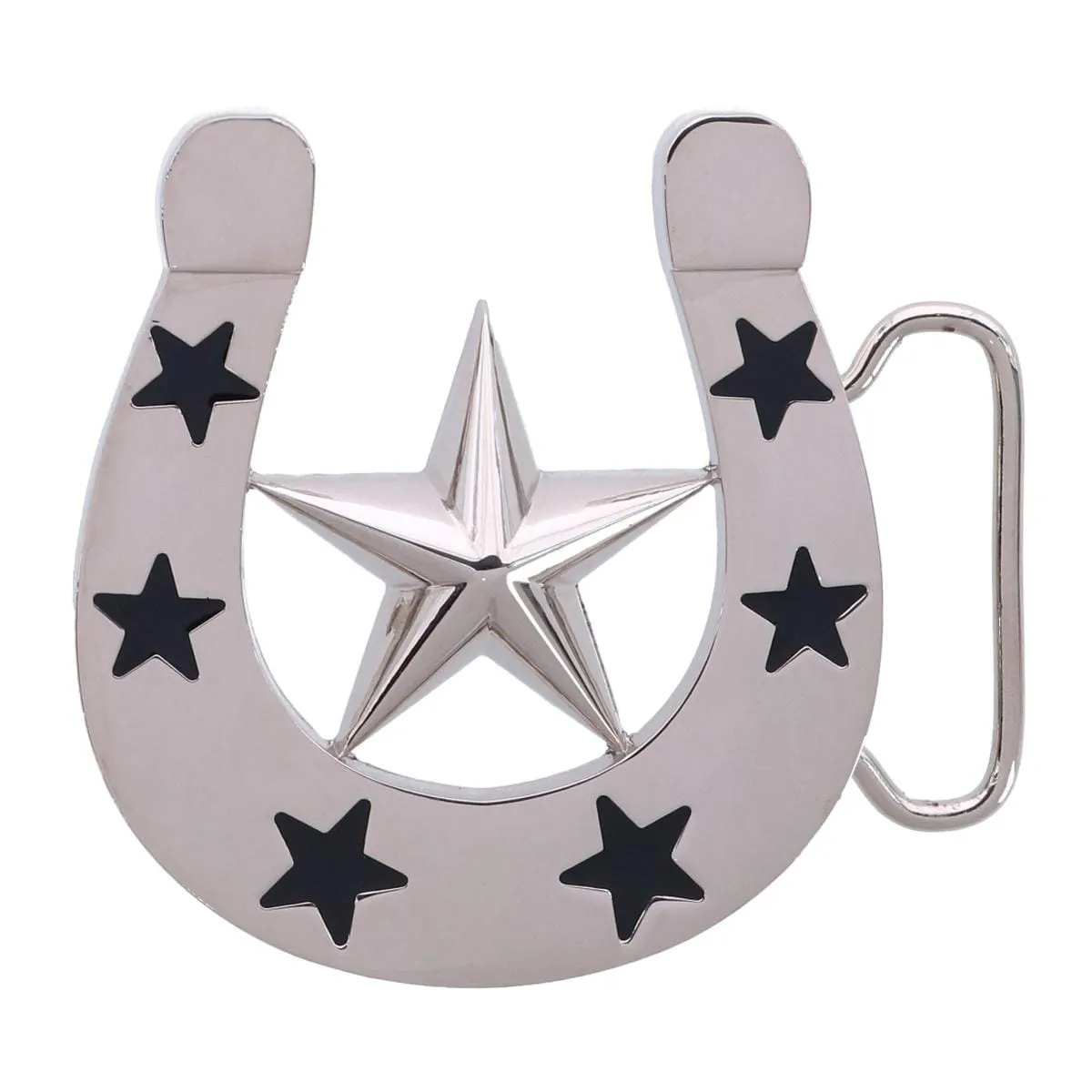 CTM® Horseshoe Star Belt Buckle sold by Belt Outlet product image thumbnail 3