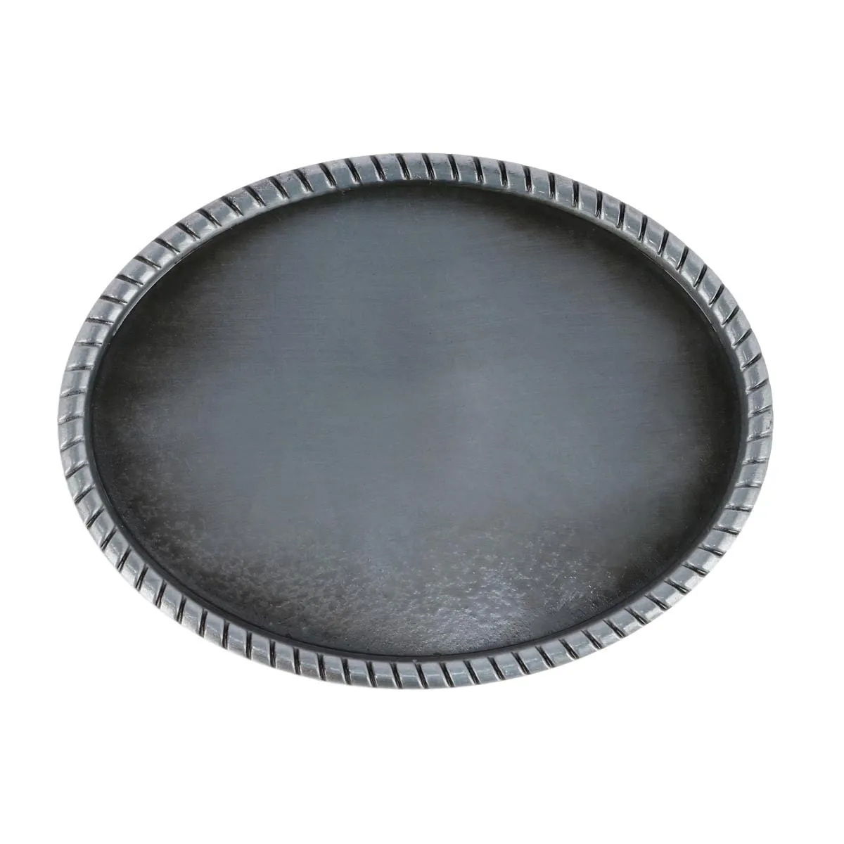 CTM® Blank Oval Belt Buckle with Braided Edge sold by Belt Outlet product image thumbnail 4