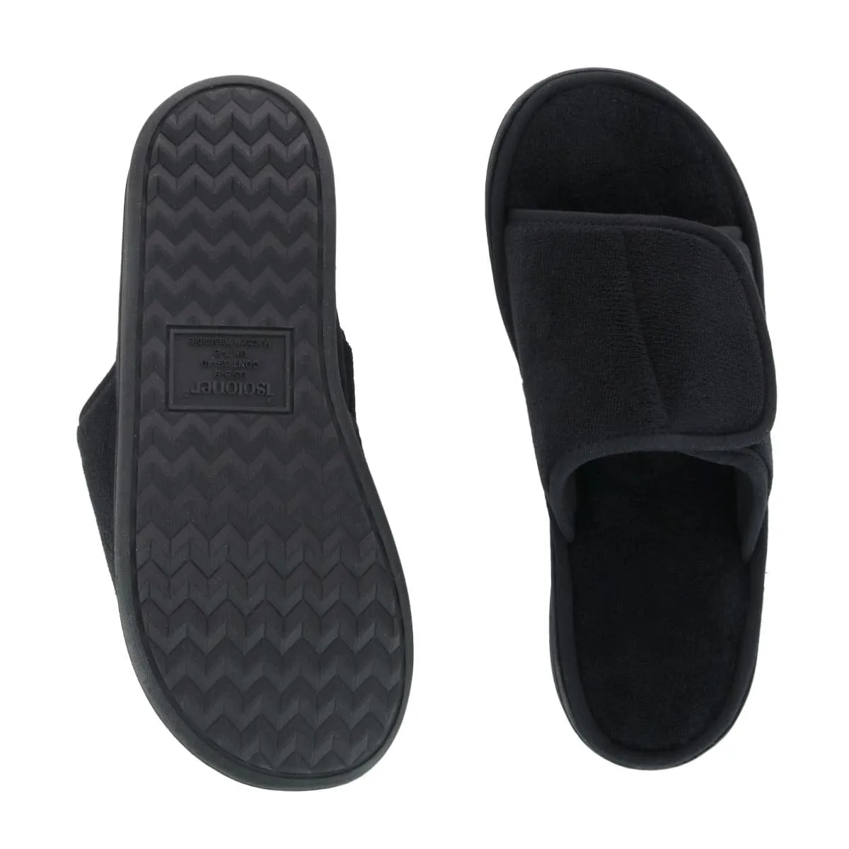 Isotoner Men's Microterry Trevor Adjustable Slide Slipper sold by Belt Outlet product image thumbnail 5