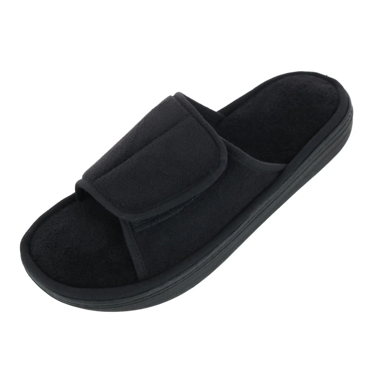 Isotoner Men's Microterry Trevor Adjustable Slide Slipper sold by Belt Outlet product image thumbnail 2