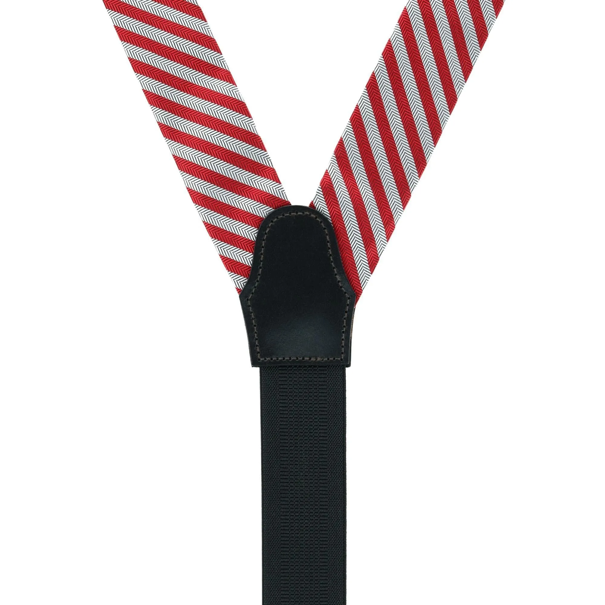 Trafalgar Men's Griswold Striped Herringbone Silk Suspenders sold by Belt Outlet product image thumbnail 5