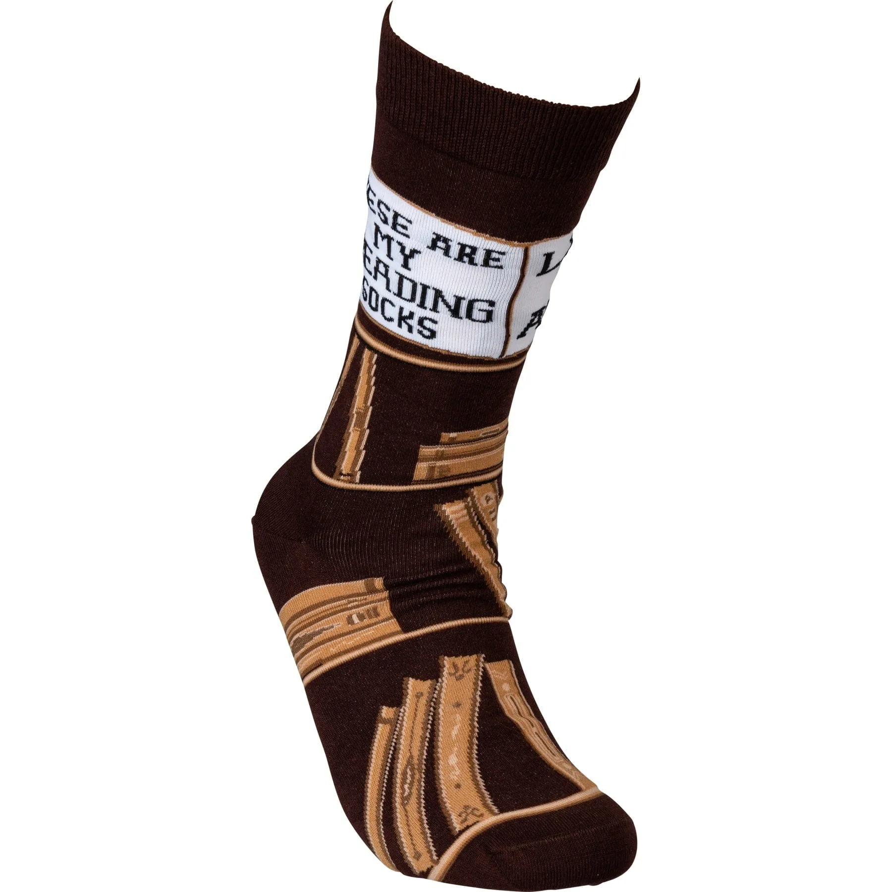 The Bullish Store Unisex These Are My Reading Novelty Socks sold by Belt Outlet product image thumbnail 2