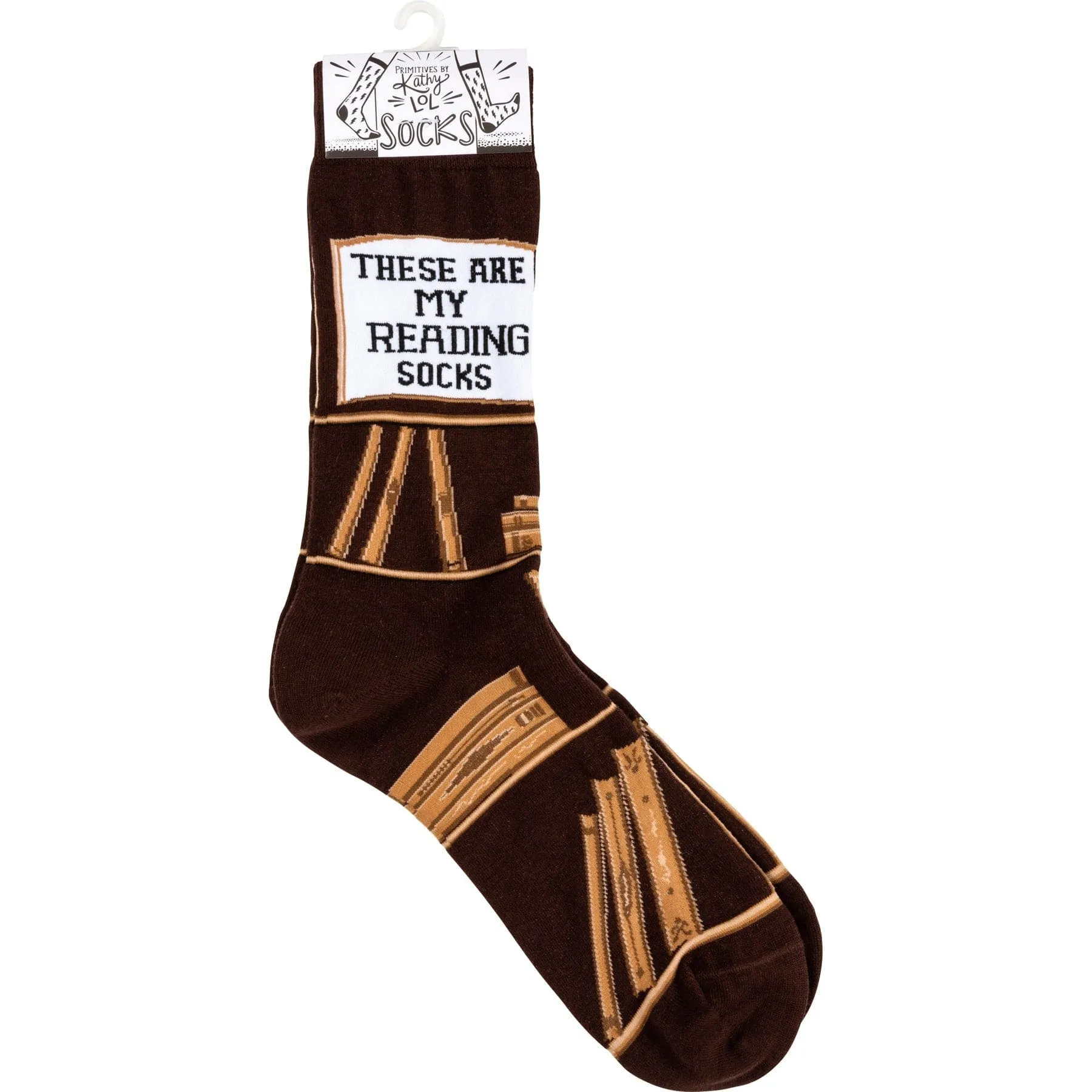 The Bullish Store Unisex These Are My Reading Novelty Socks sold by Belt Outlet product image thumbnail 3