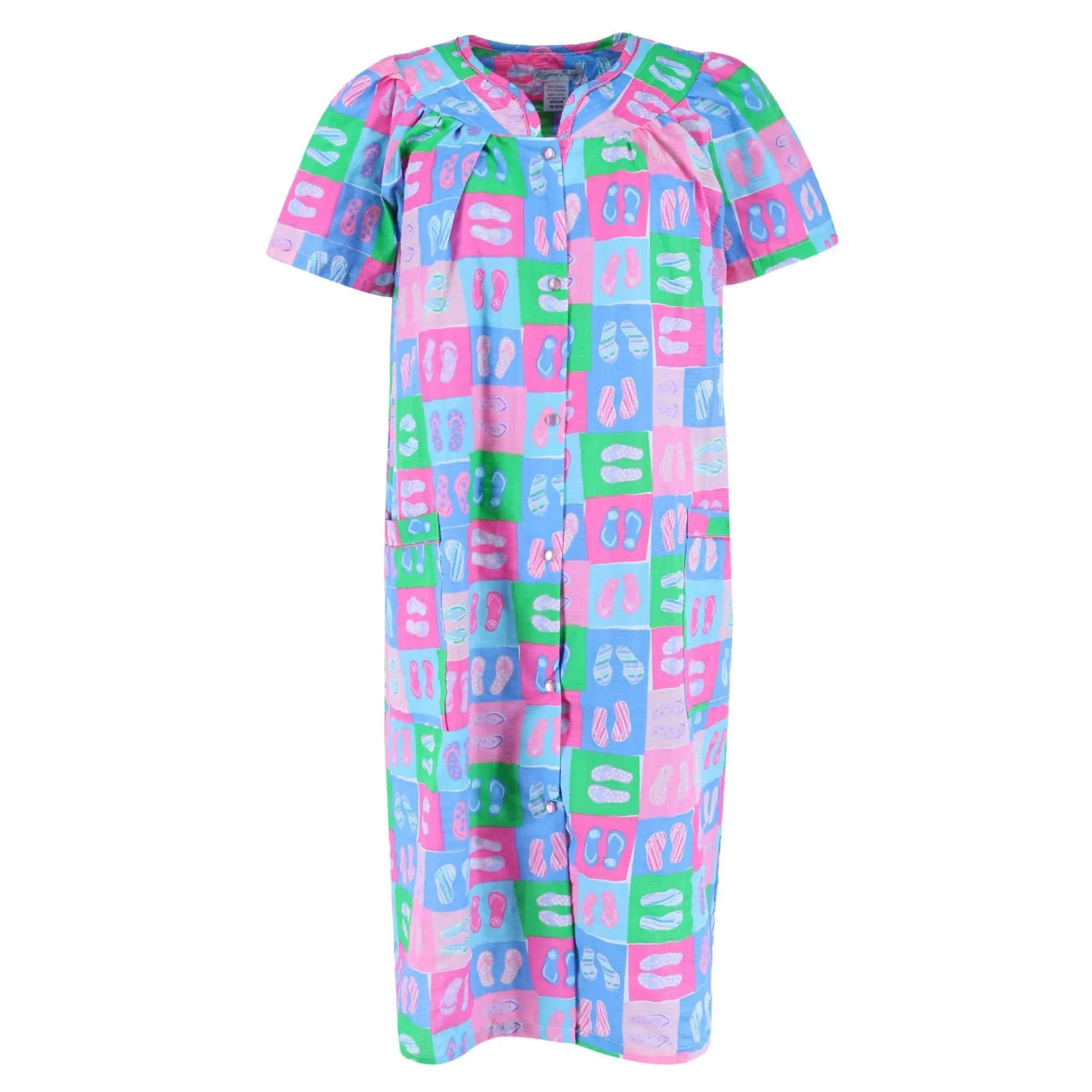 Elegant Emily Women's Plus Size Novelty Print Duster Gown sold by Belt Outlet