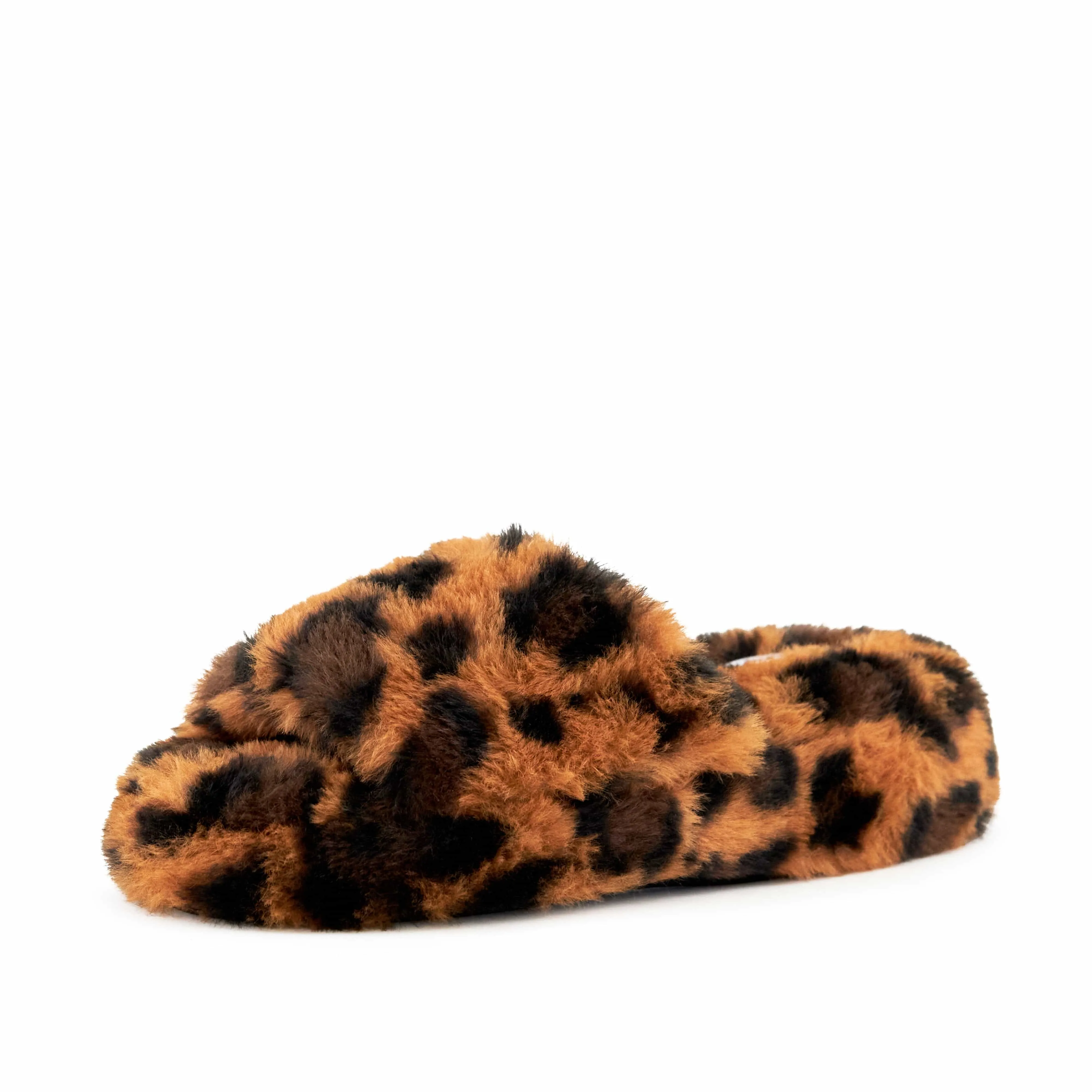 Nest Shoes Women's Geneva Faux Fur Slipper Leopard sold by Belt Outlet