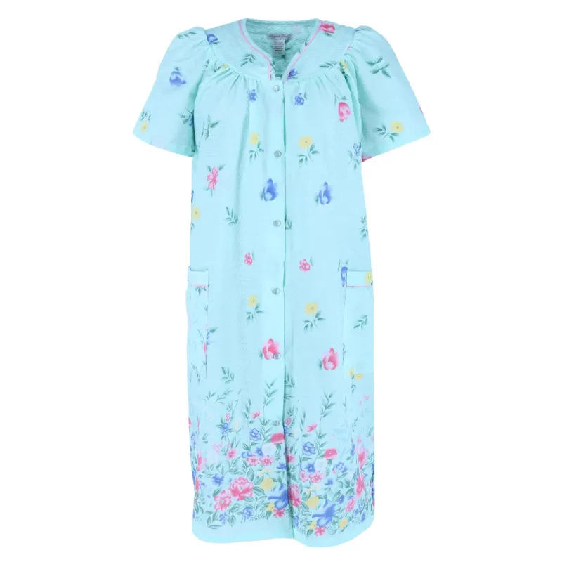 Elegant Emily Women's' Plus Size Floral Duster Gown sold by Belt Outlet