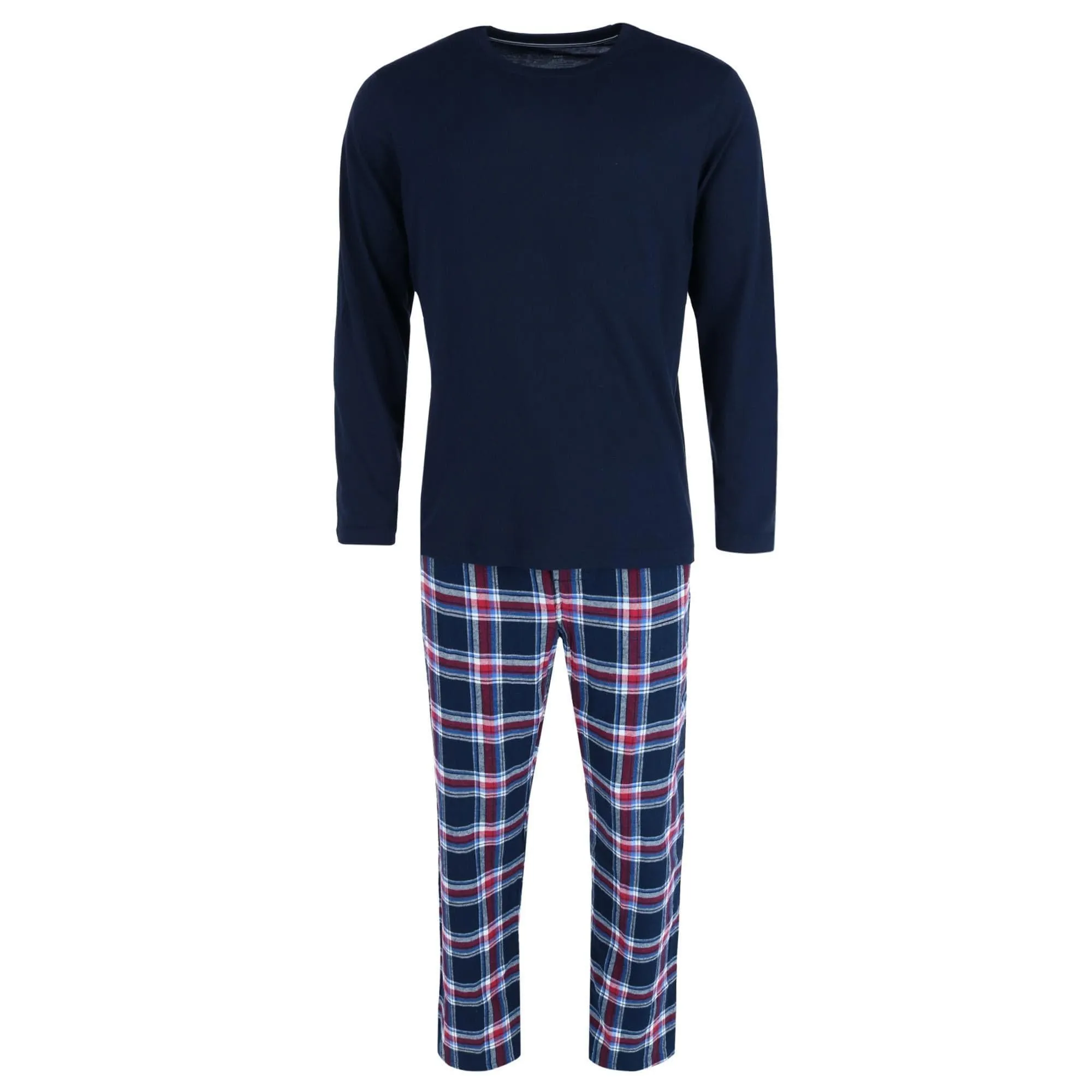 Hanes Mens Big & Tall Cotton Long Sleeve Shirt and Flannel Pajama Pants sold by Belt Outlet product image thumbnail 3