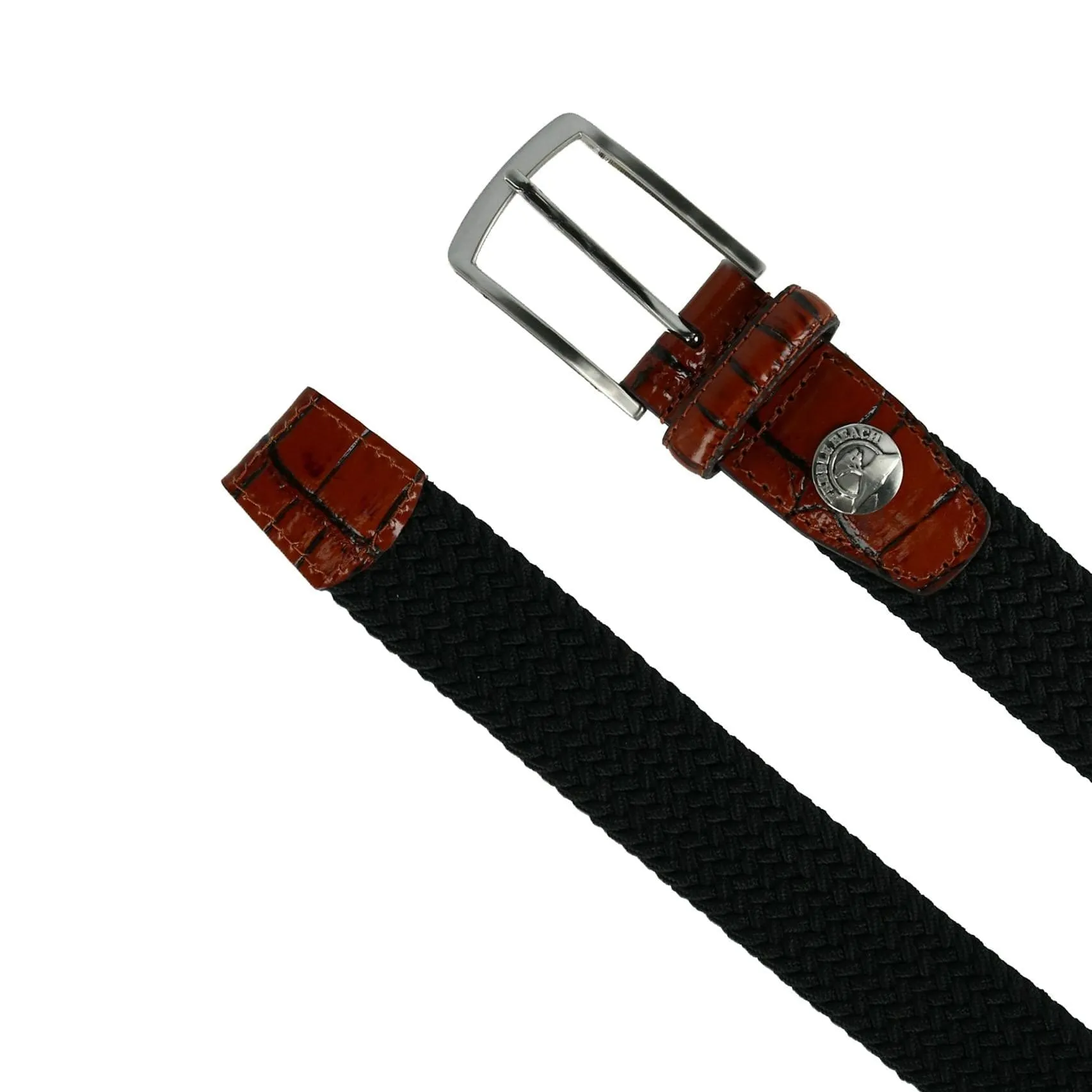 Pebble Beach Men's Stretch Elastic Golf Belt with Croc Print Ends sold by Belt Outlet product image thumbnail 4