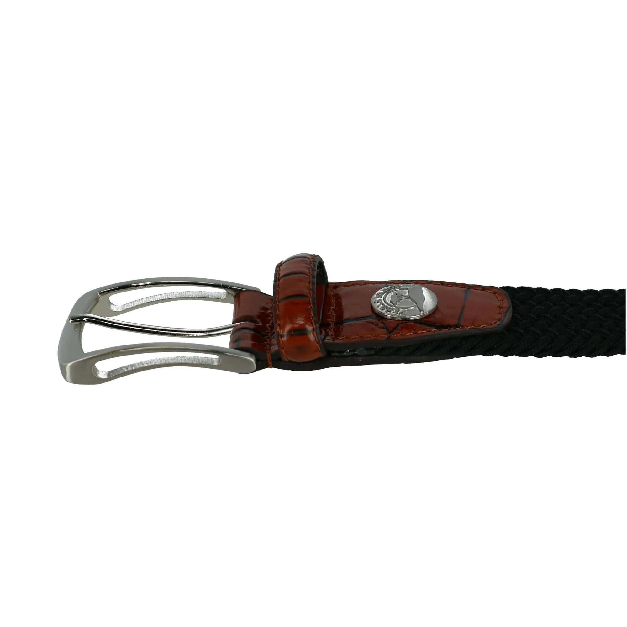 Pebble Beach Men's Stretch Elastic Golf Belt with Croc Print Ends sold by Belt Outlet product image thumbnail 5