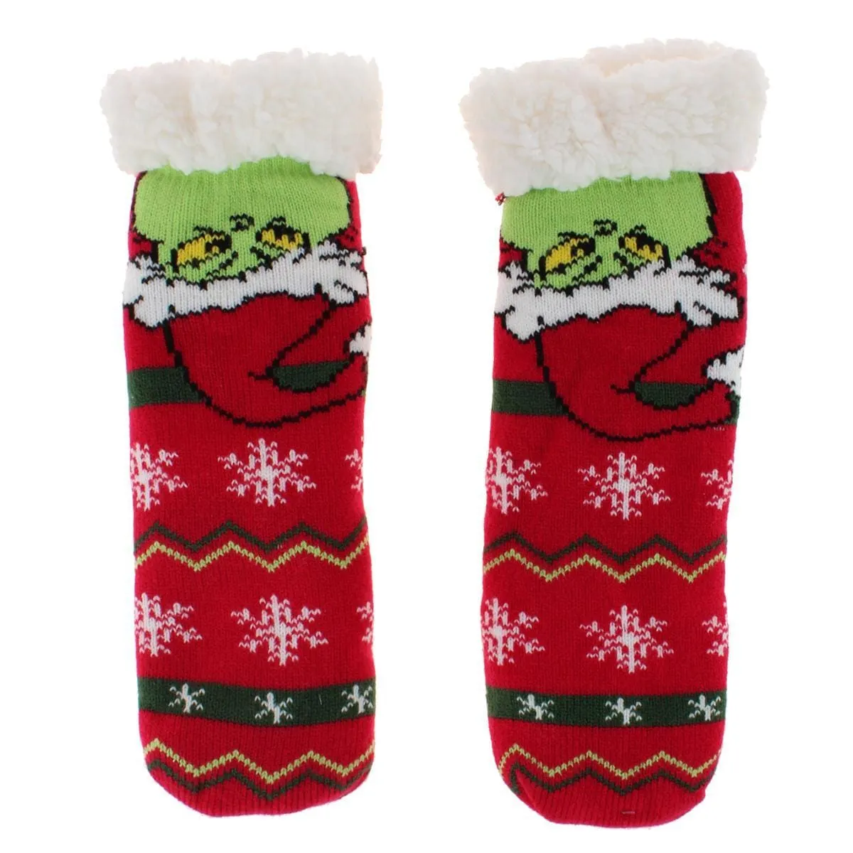 Textiel Trade Women's The Grinch Holiday Home and Slipper Socks (1 Pair) sold by Belt Outlet product image thumbnail 4