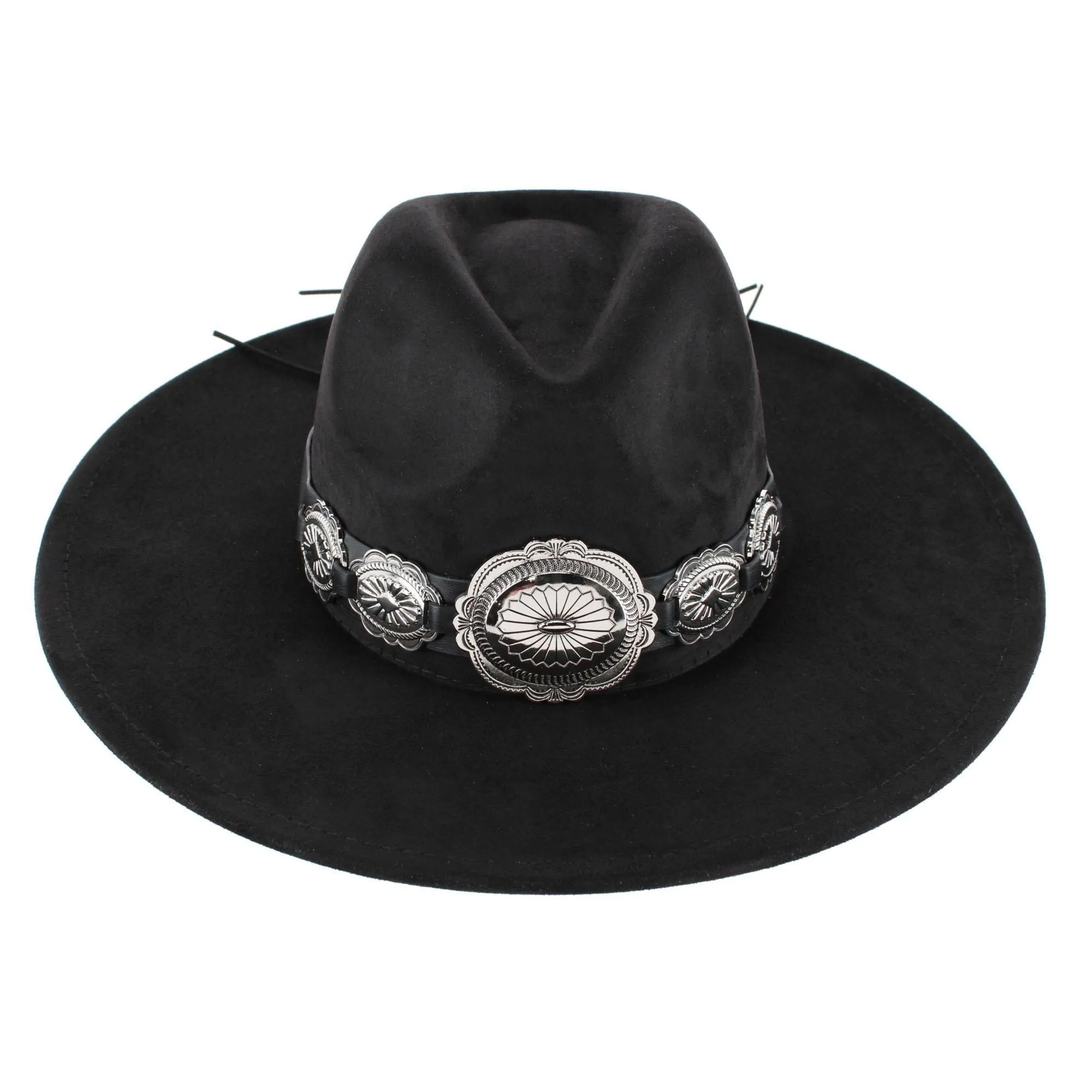 CTM® Women's Large Concho Western Fedora sold by Belt Outlet product image thumbnail 2
