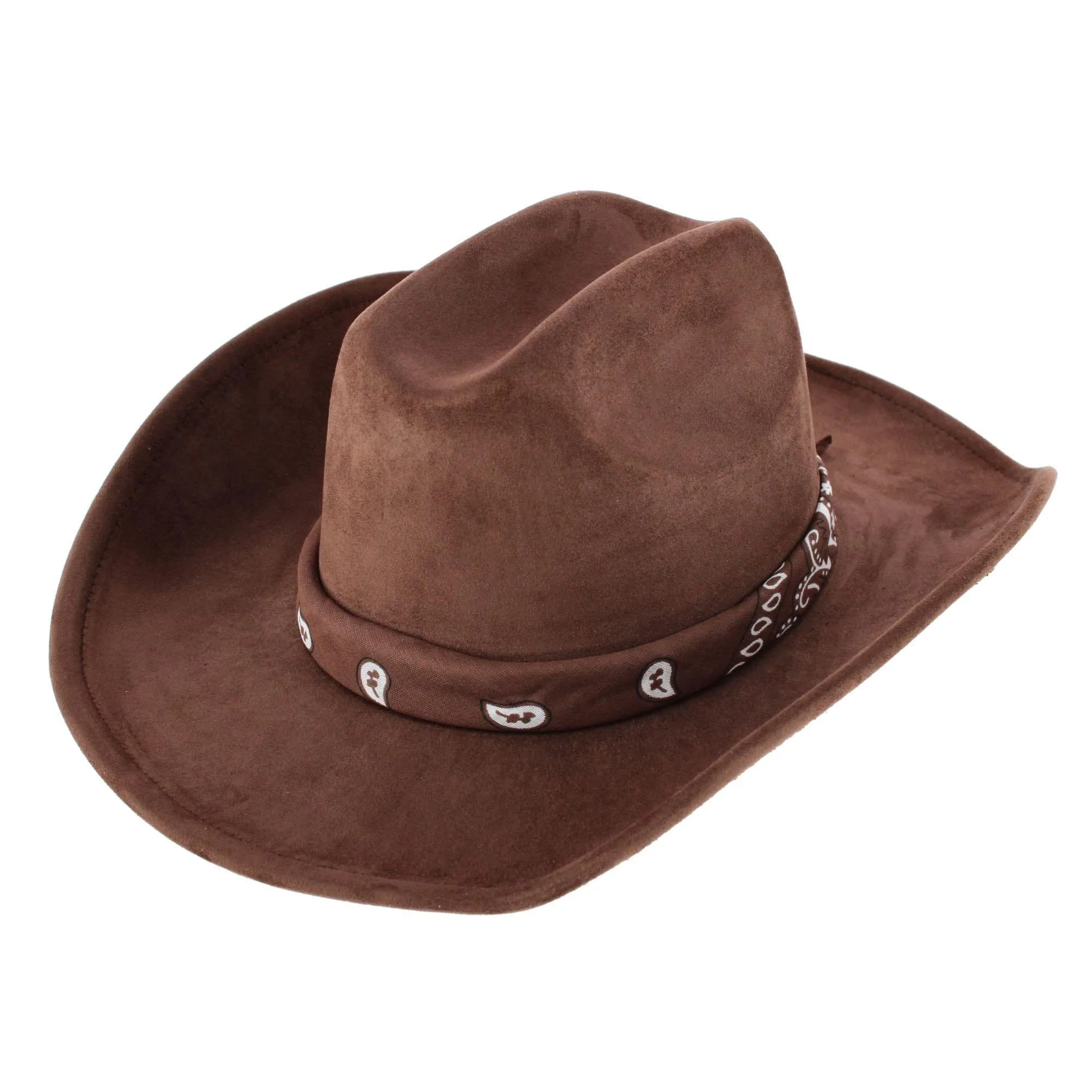 CTM® Women's Cowboy Hat with Paisley Bandana Scarf sold by Belt Outlet product image thumbnail 5
