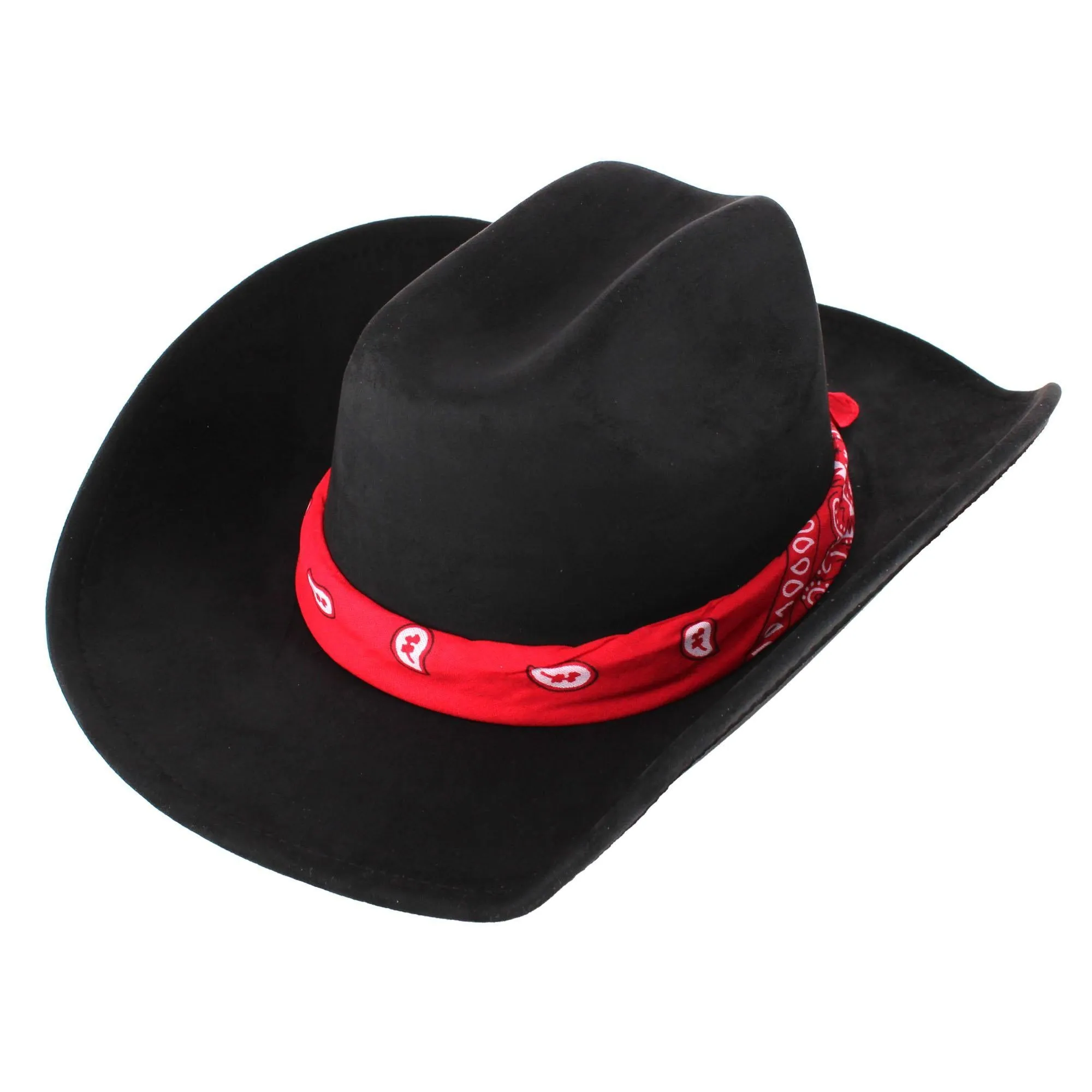 CTM® Women's Cowboy Hat with Paisley Bandana Scarf sold by Belt Outlet product image thumbnail 2