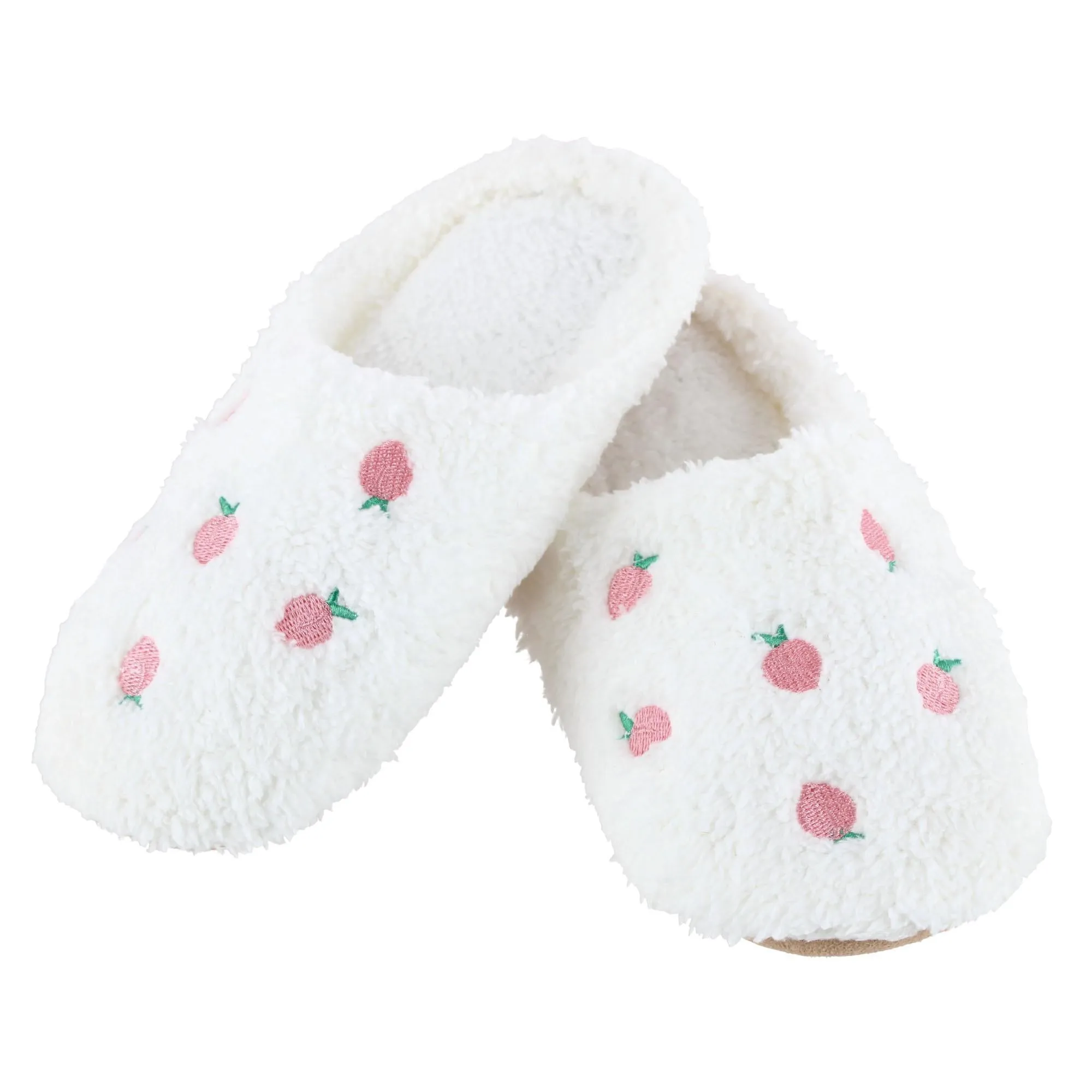 CTM® Women's Strawberry Print Fur Slippers sold by Belt Outlet product image thumbnail 3