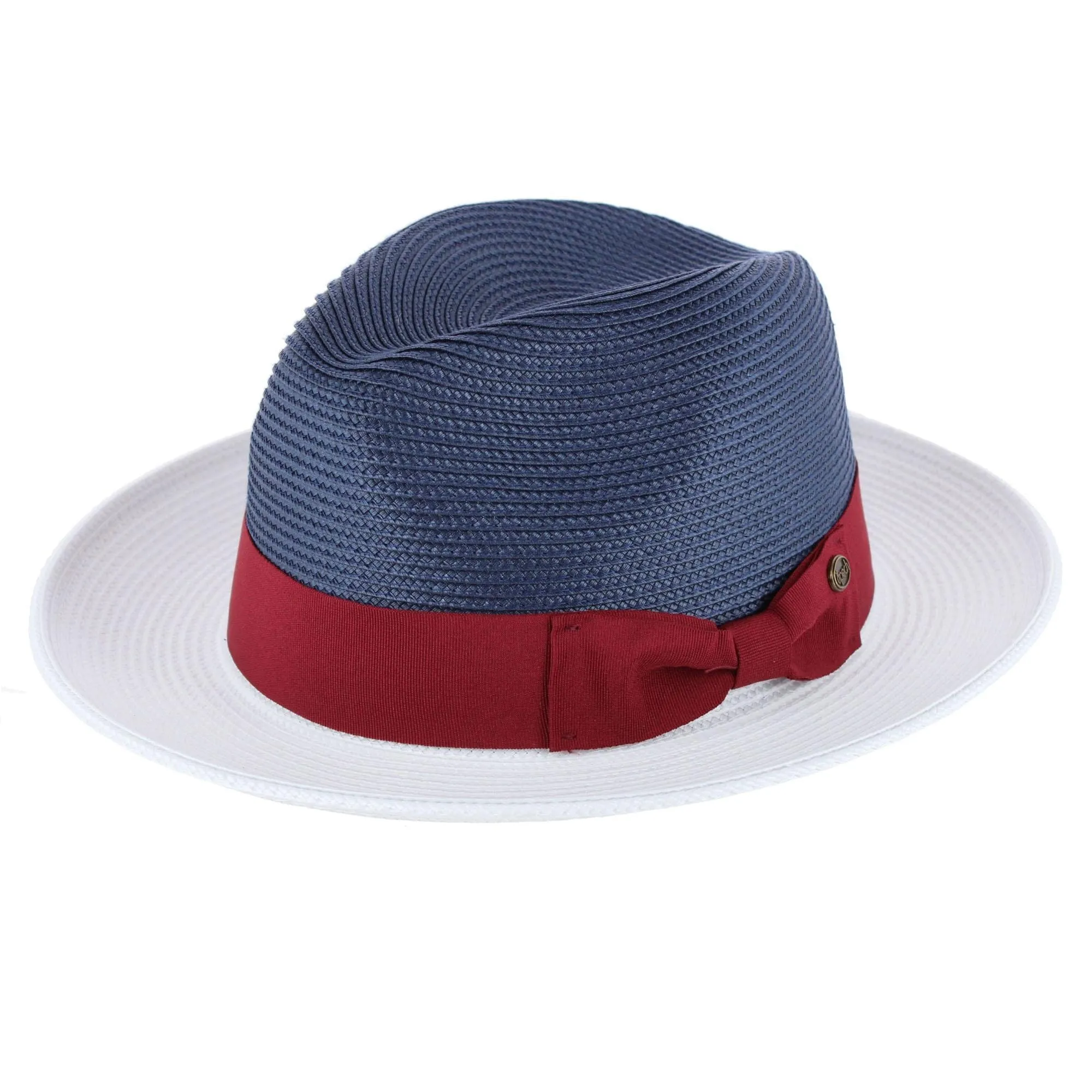 Epoch Hats Company Men's Poly Braid Two Tone Fedora Hats With Contrast Band sold by Belt Outlet product image thumbnail 5