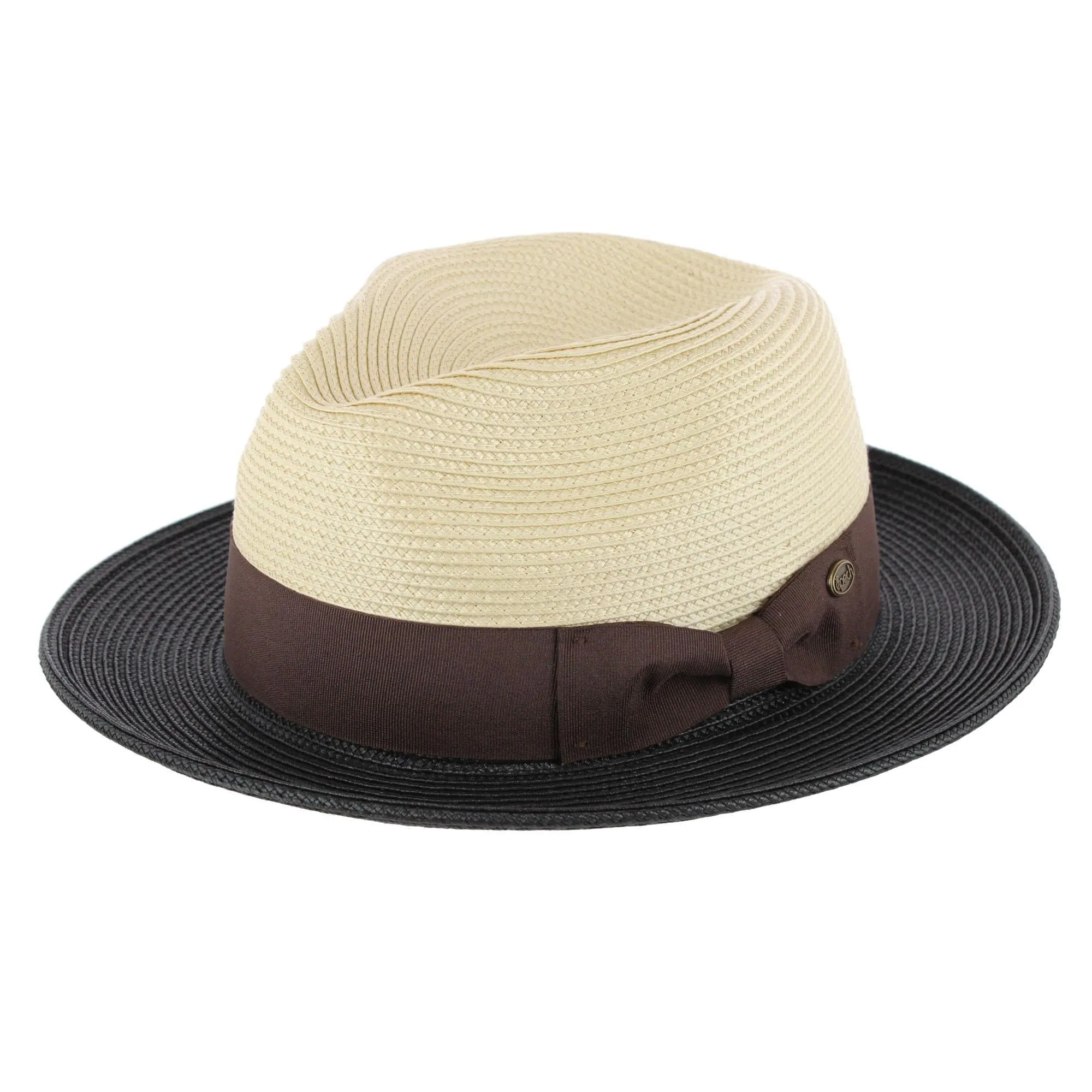 Epoch Hats Company Men's Poly Braid Two Tone Fedora Hats With Contrast Band sold by Belt Outlet product image thumbnail 2