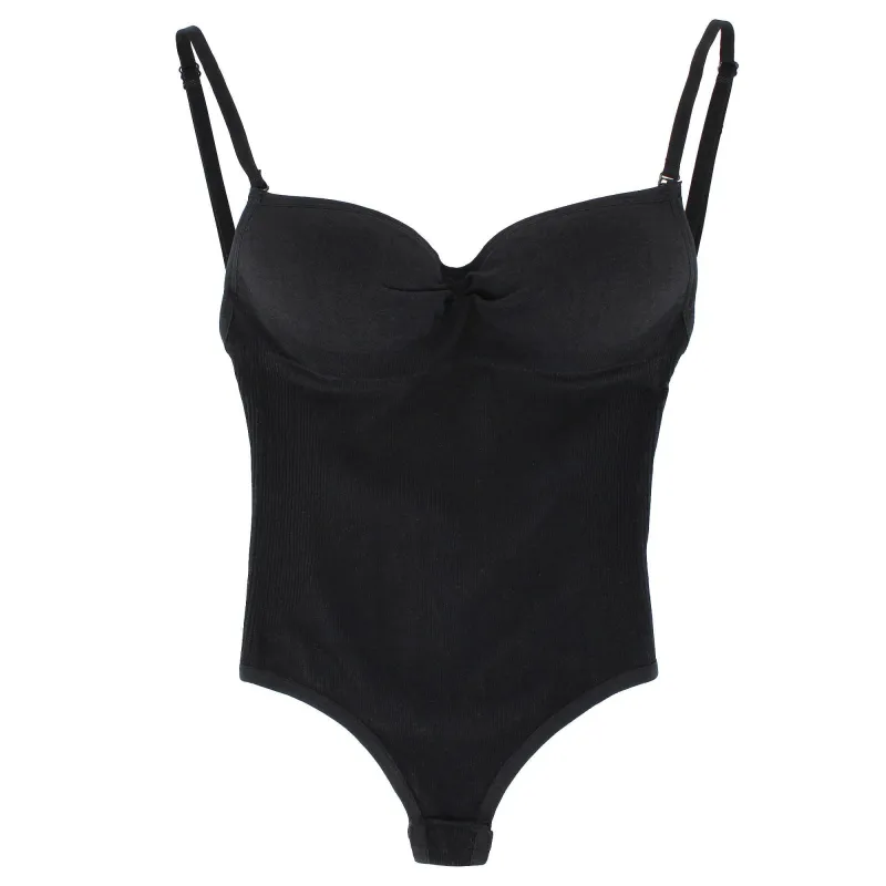 Paris Blues Women's Molded Cup Seamless Thong Bodysuit made by Paris Blues