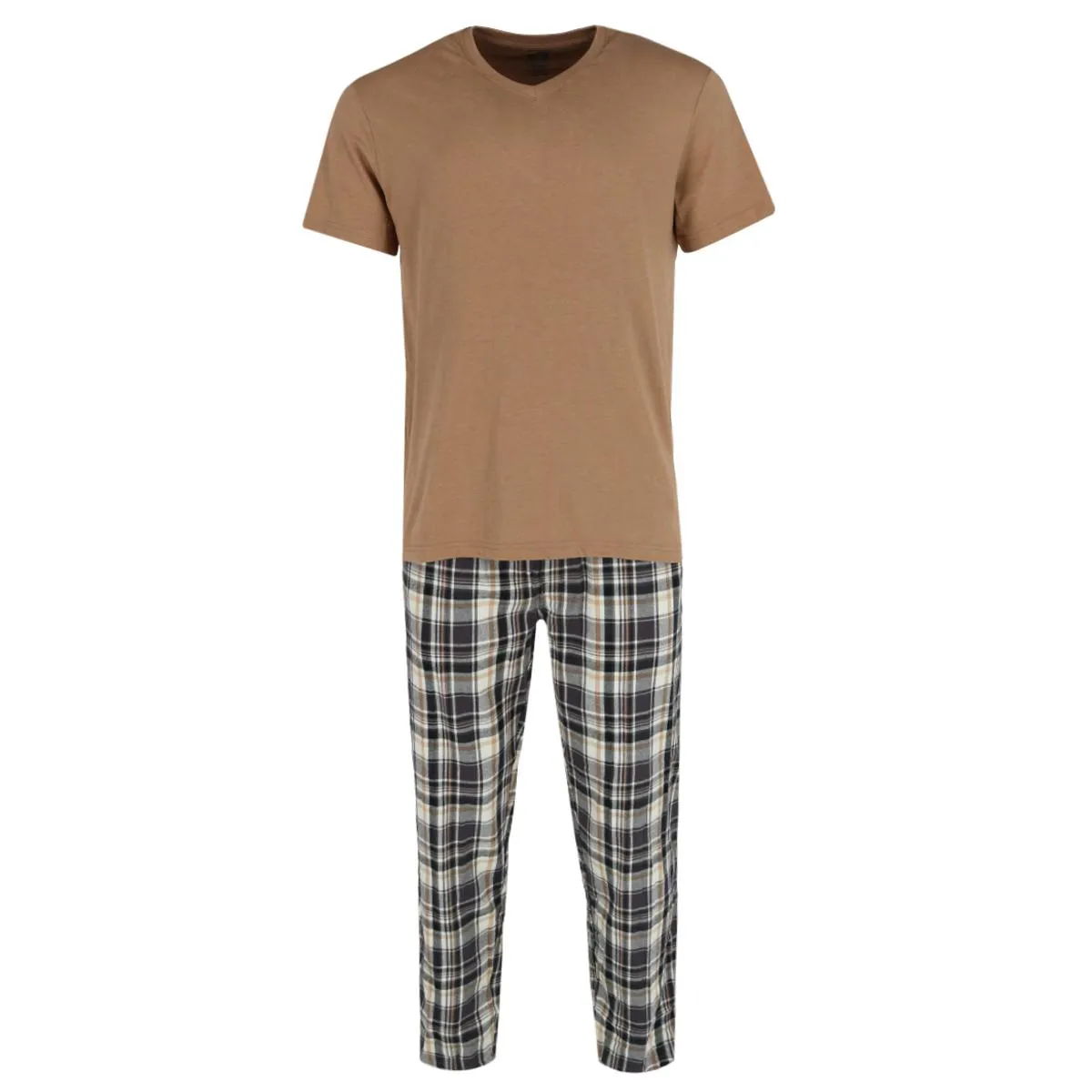 Majestic International Men's Short Sleeve and Flannel Pant Pajama Set sold by Belt Outlet product image thumbnail 2