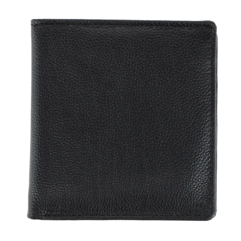 CTM® Men's Napa Leather RFID Hipster Wallet with Middle Flap made by Belt Outlet