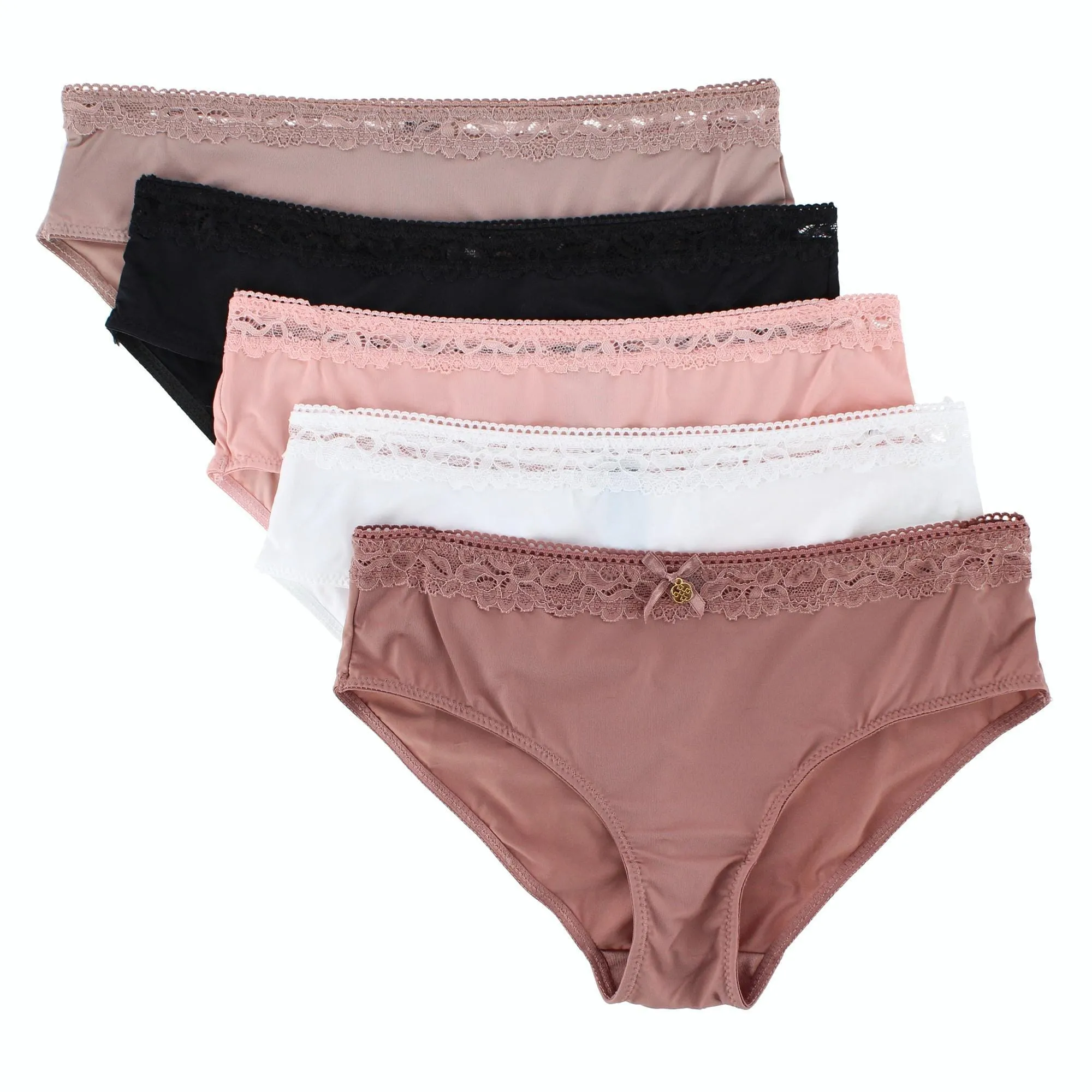 Daisy Fuentes Women's Lace Trim Hispter Panty (5 Pack) sold by Belt Outlet product image thumbnail 3