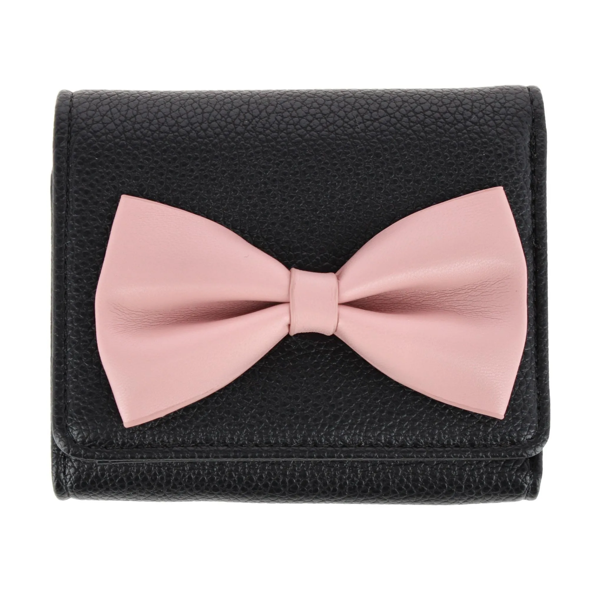 CTM® Women's Premium Faux Leather Bow Accent Tri-Fold Wallet sold by Belt Outlet product image thumbnail 5
