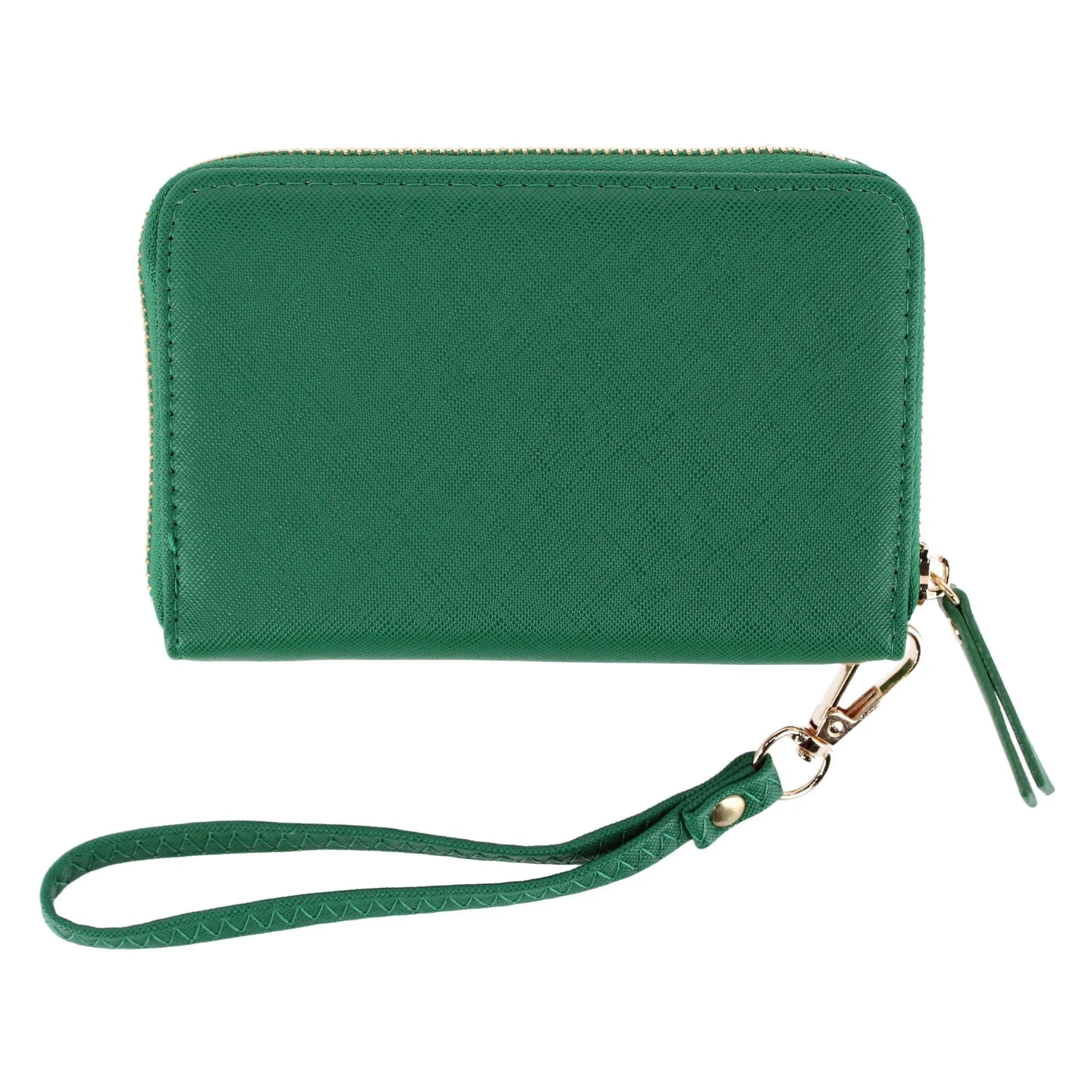 CTM® Women's Premium Faux Leather Zip Around Wristlet Wallet sold by Belt Outlet product image thumbnail 4