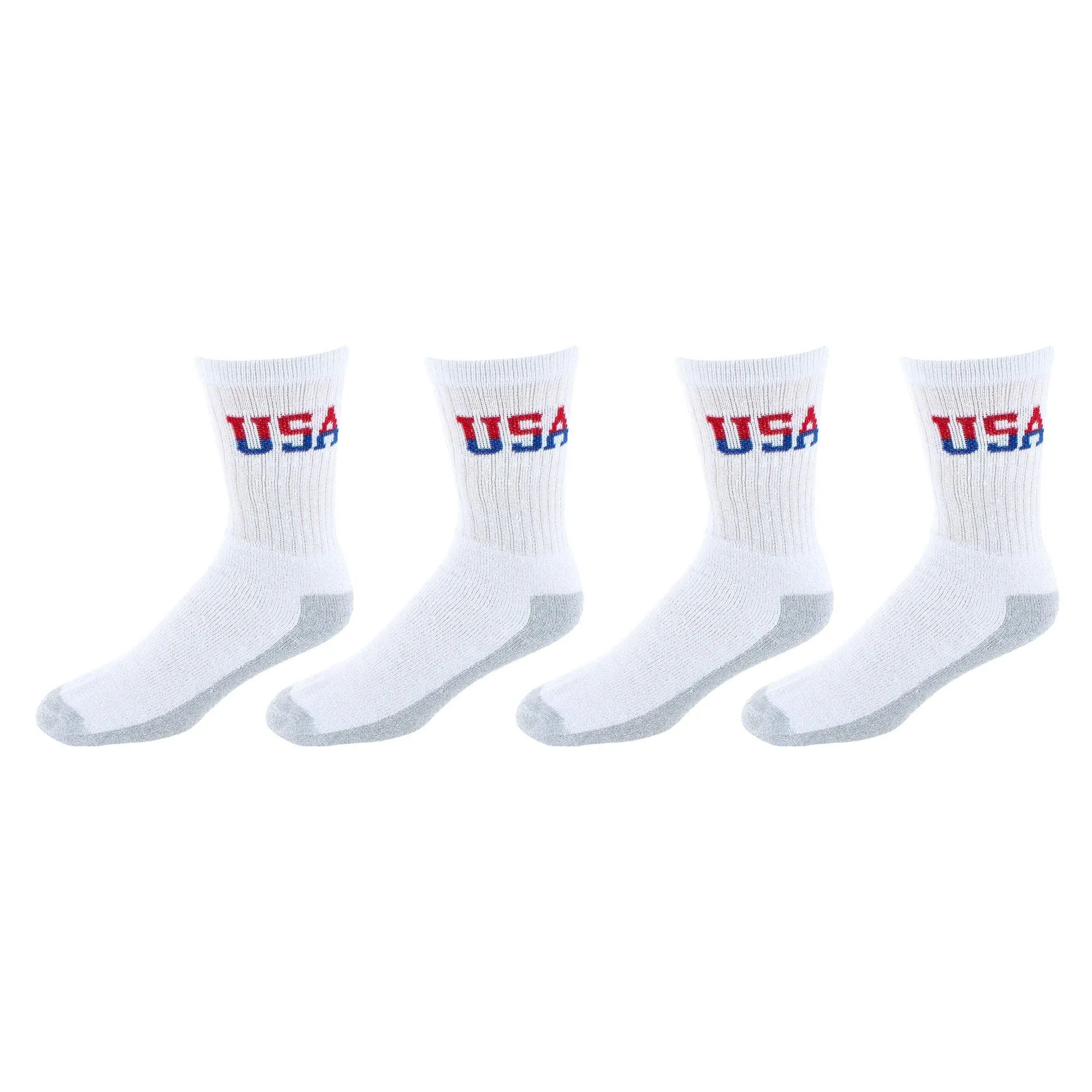 Power Club Men's Cotton Blend USA Crew Sport Socks (4 Pairs) sold by Belt Outlet product image thumbnail 4