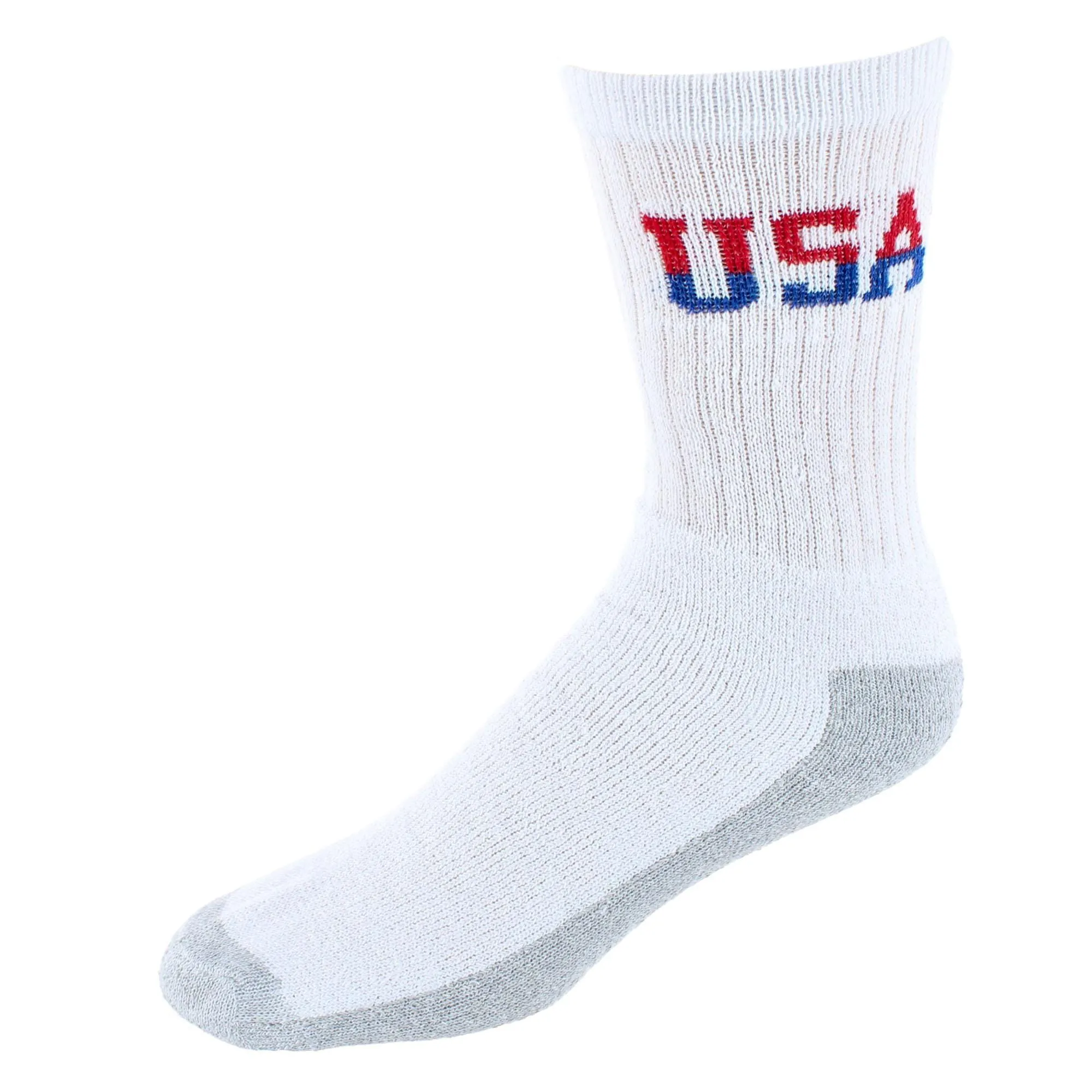 Power Club Men's Cotton Blend USA Crew Sport Socks (4 Pairs) sold by Belt Outlet product image thumbnail 2