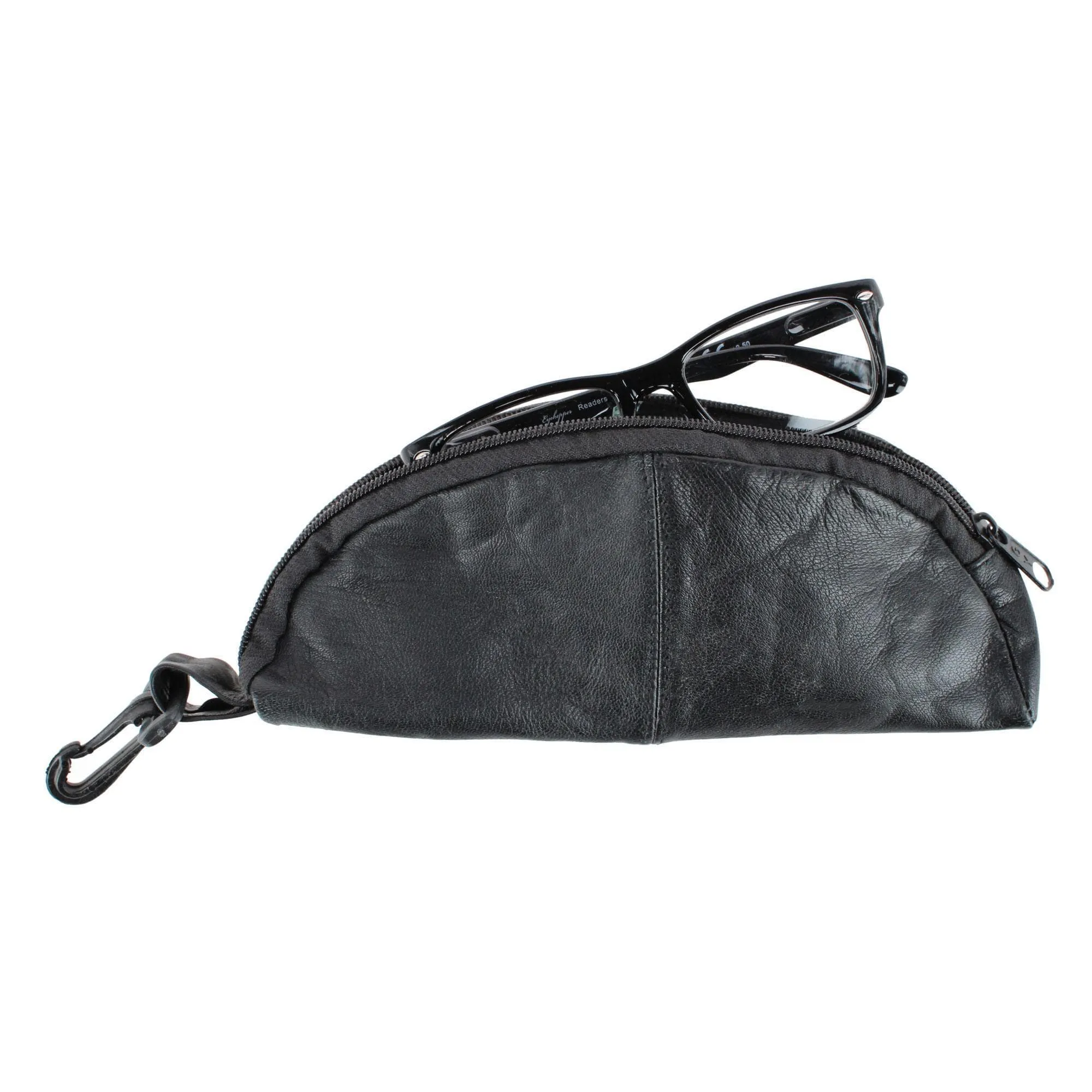 CTM® Lambskin Zip Around Eyeglass Case sold by Belt Outlet product image thumbnail 5