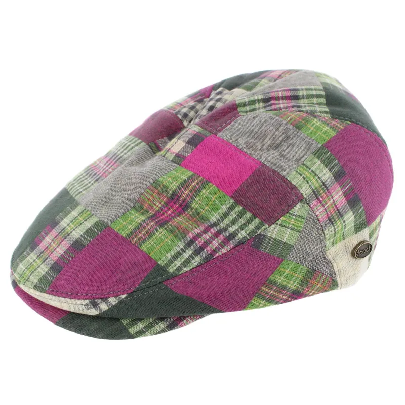 Epoch Hats Company Men's Patchwork Plaid Cotton Ivy Cap made by Belt Outlet