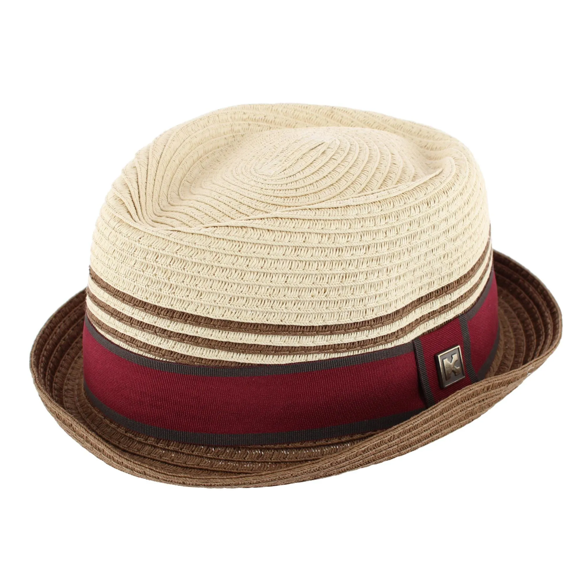 Kenny K. Men's Straw Two Tone Toyo Fedora sold by Belt Outlet product image thumbnail 4