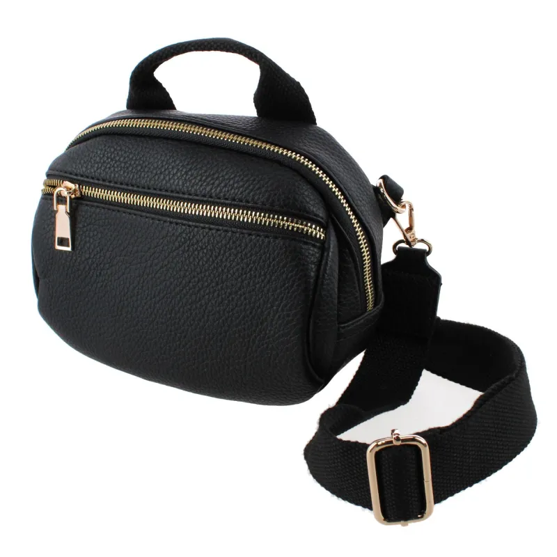 CTM® Women's Top Handle Interchangeable Belt Bag made by Belt Outlet