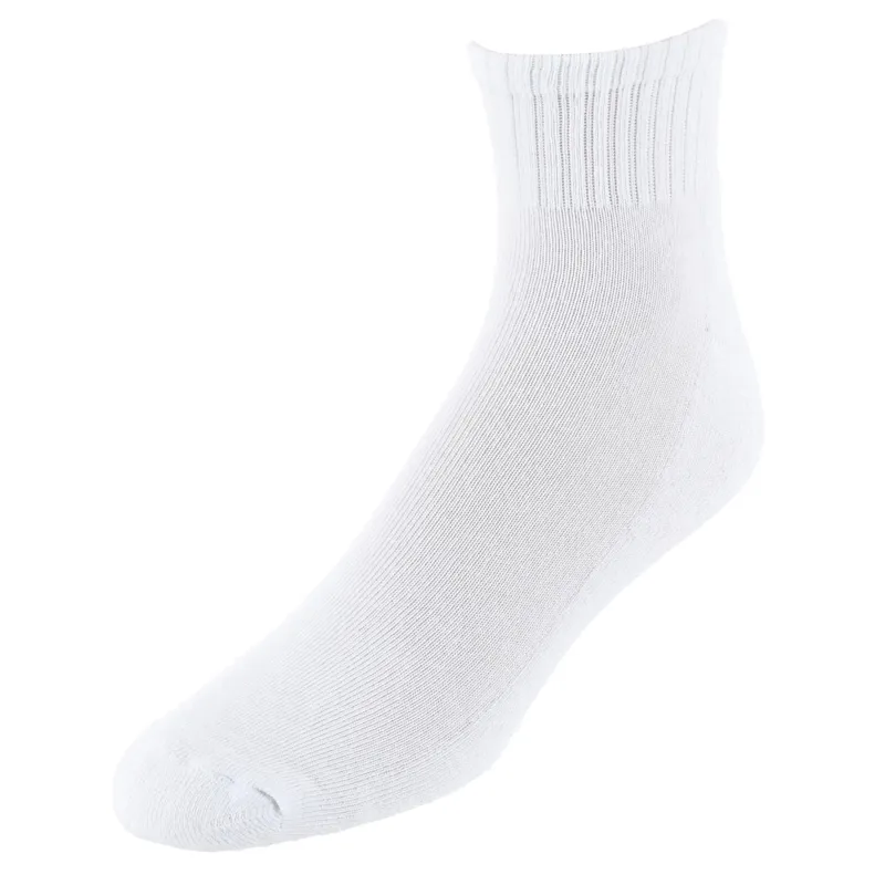 CTM® Men's Half Cushioned Assorted Colors Quater Socks (3 Pairs) made by Belt Outlet