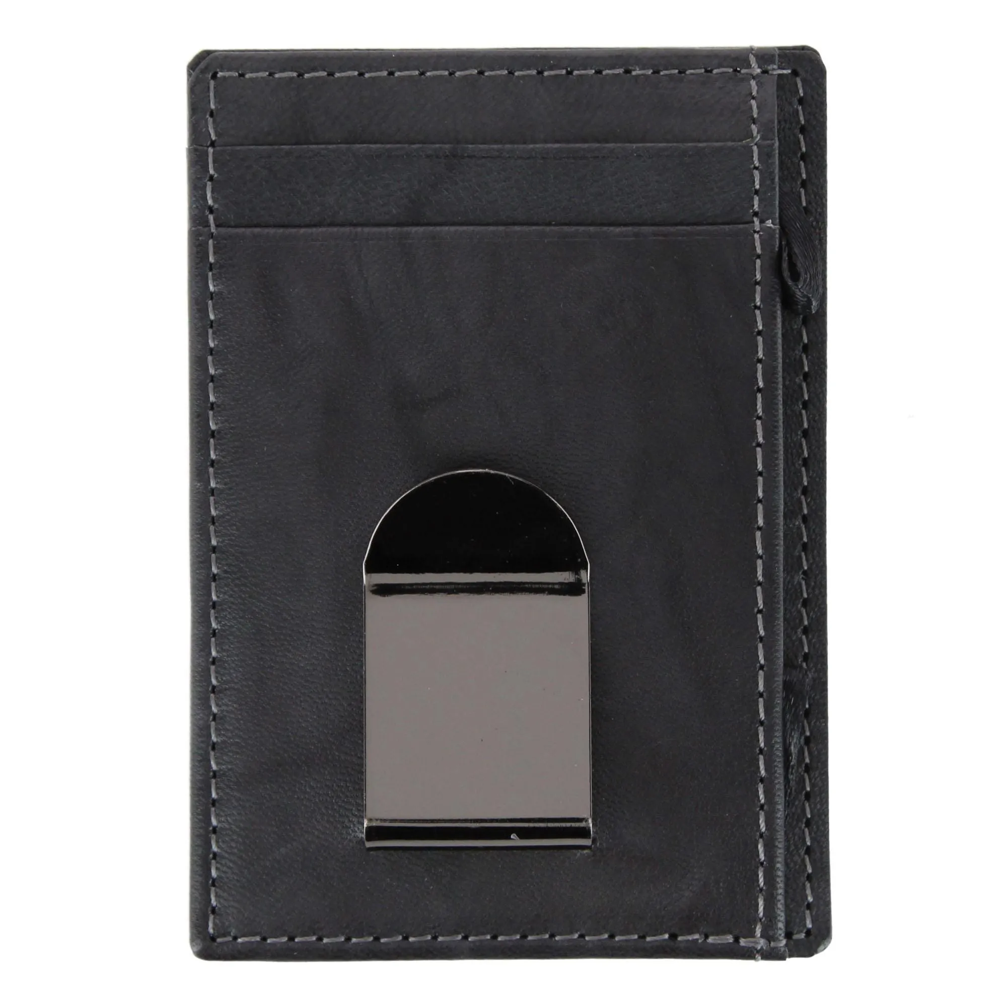 Steve Madden Men's Antiqued Leather RFID Money Clip Wallet sold by Belt Outlet product image thumbnail 2