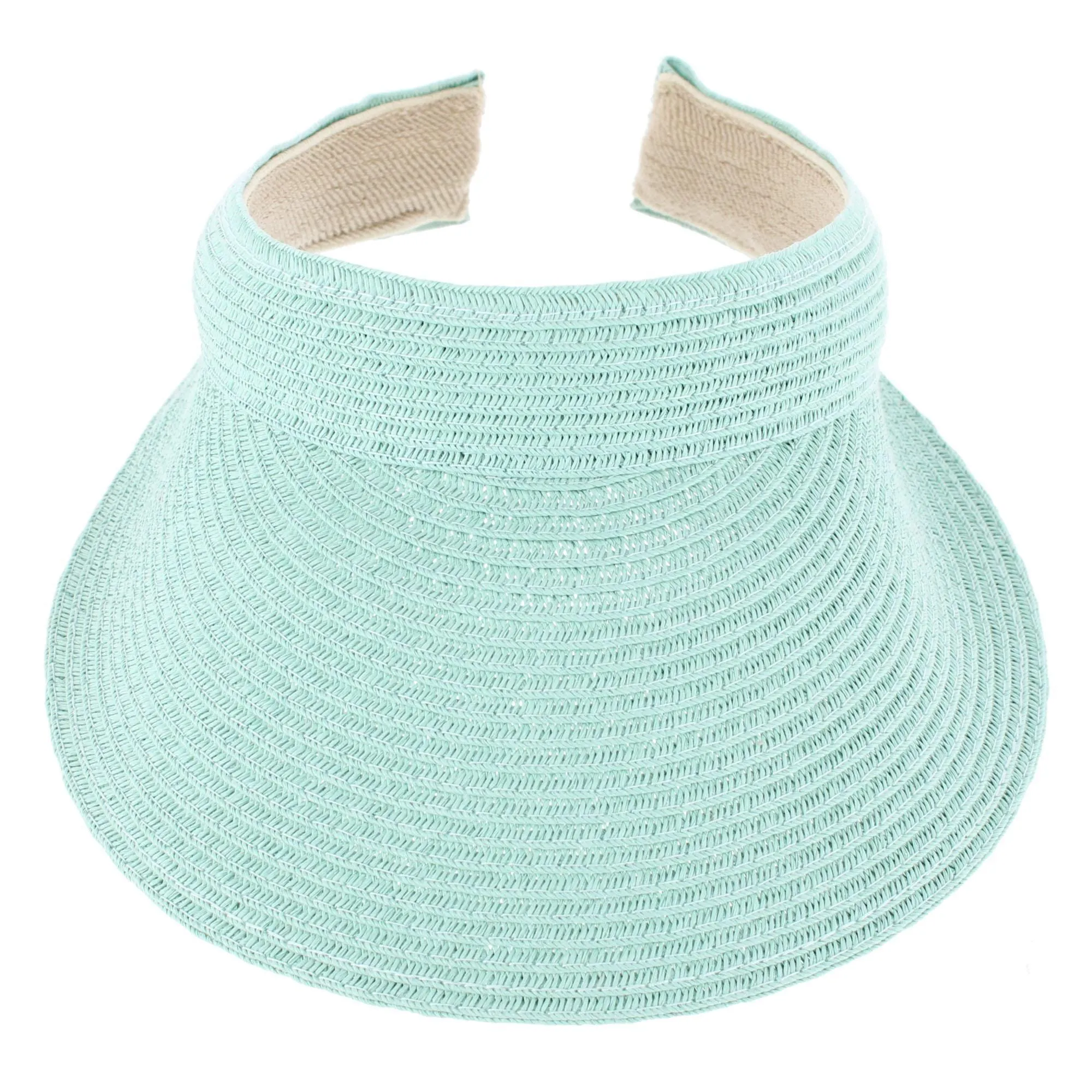 CTM® Women's Comfort Staw Sun Visor sold by Belt Outlet product image thumbnail 4