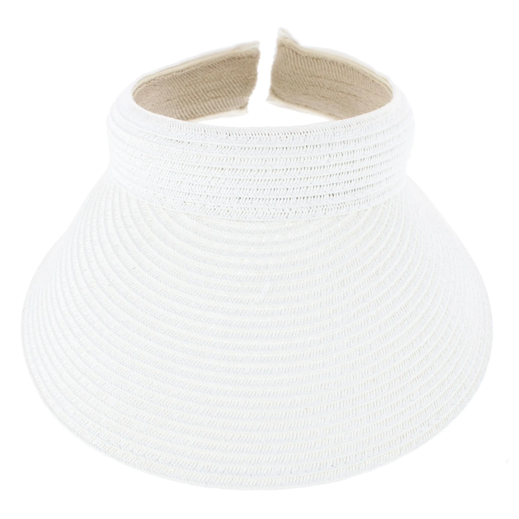 CTM® Women's Comfort Staw Sun Visor sold by Belt Outlet product image thumbnail 5