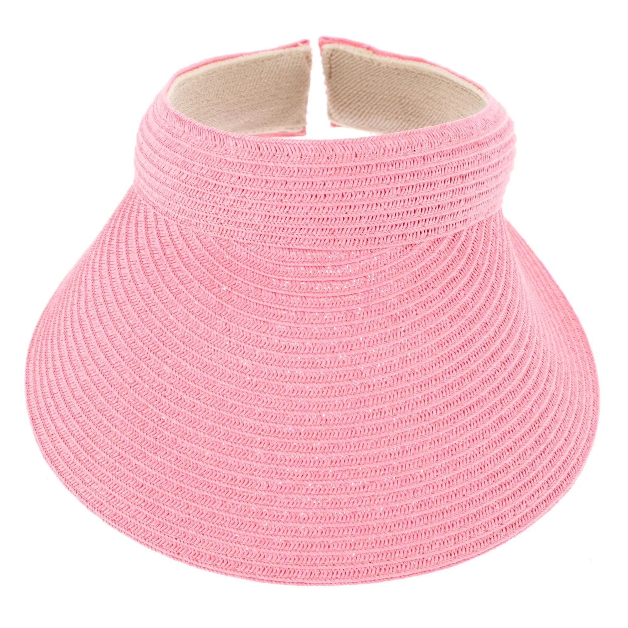 CTM® Women's Comfort Staw Sun Visor sold by Belt Outlet product image thumbnail 2