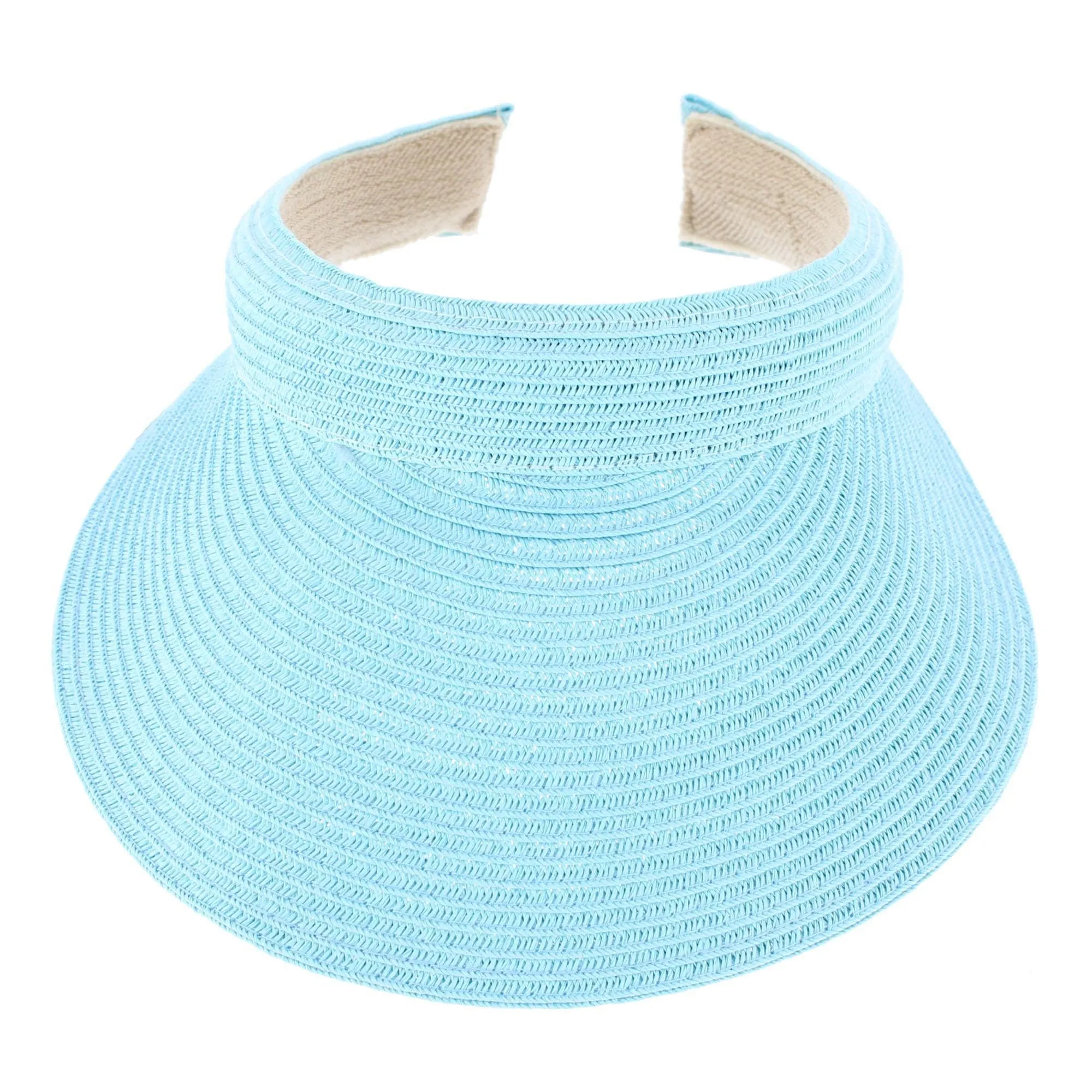 CTM® Women's Comfort Staw Sun Visor sold by Belt Outlet product image thumbnail 3