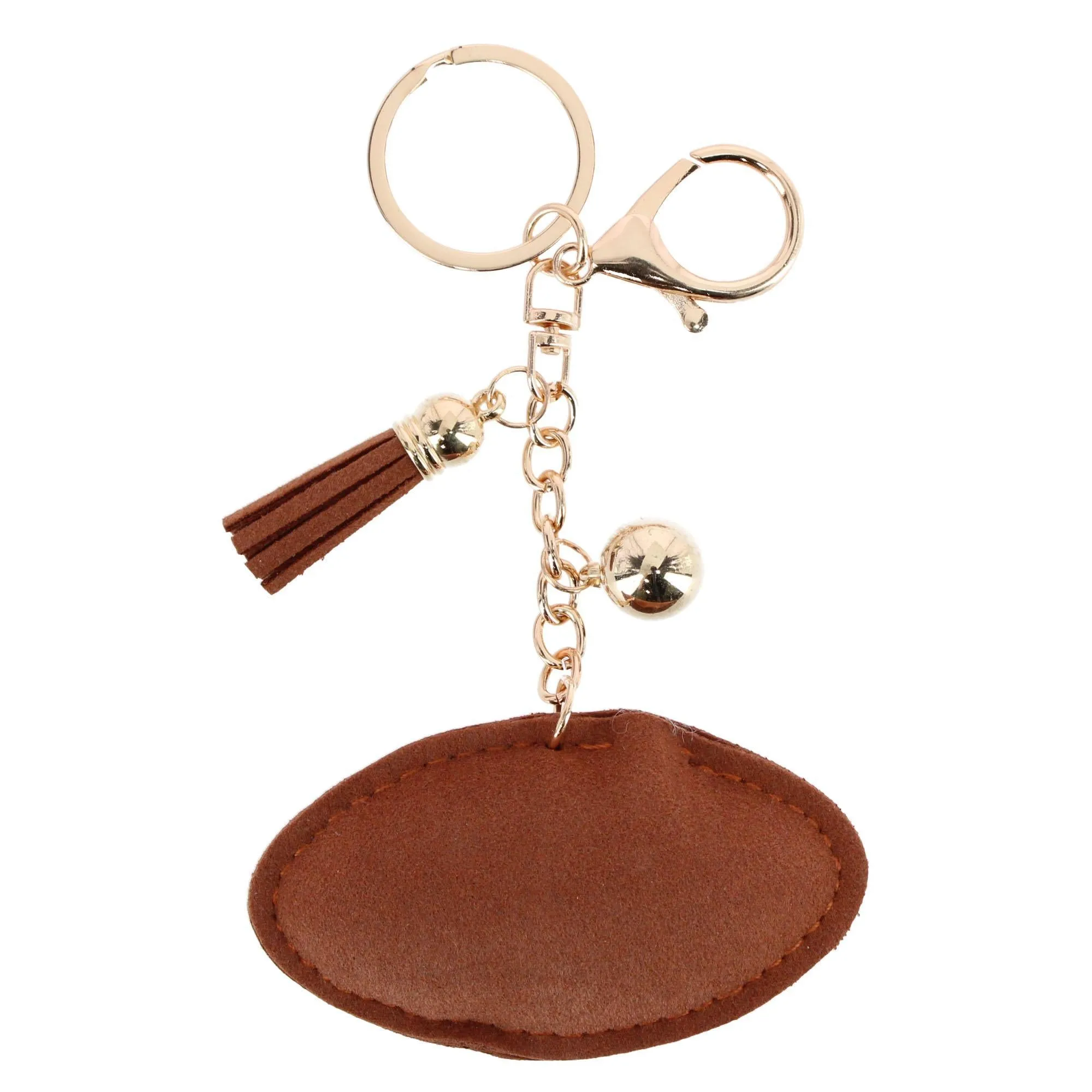 CTM® Women's Rhinestone Football with Tassel Bag Charm & Key Chain sold by Belt Outlet product image thumbnail 5