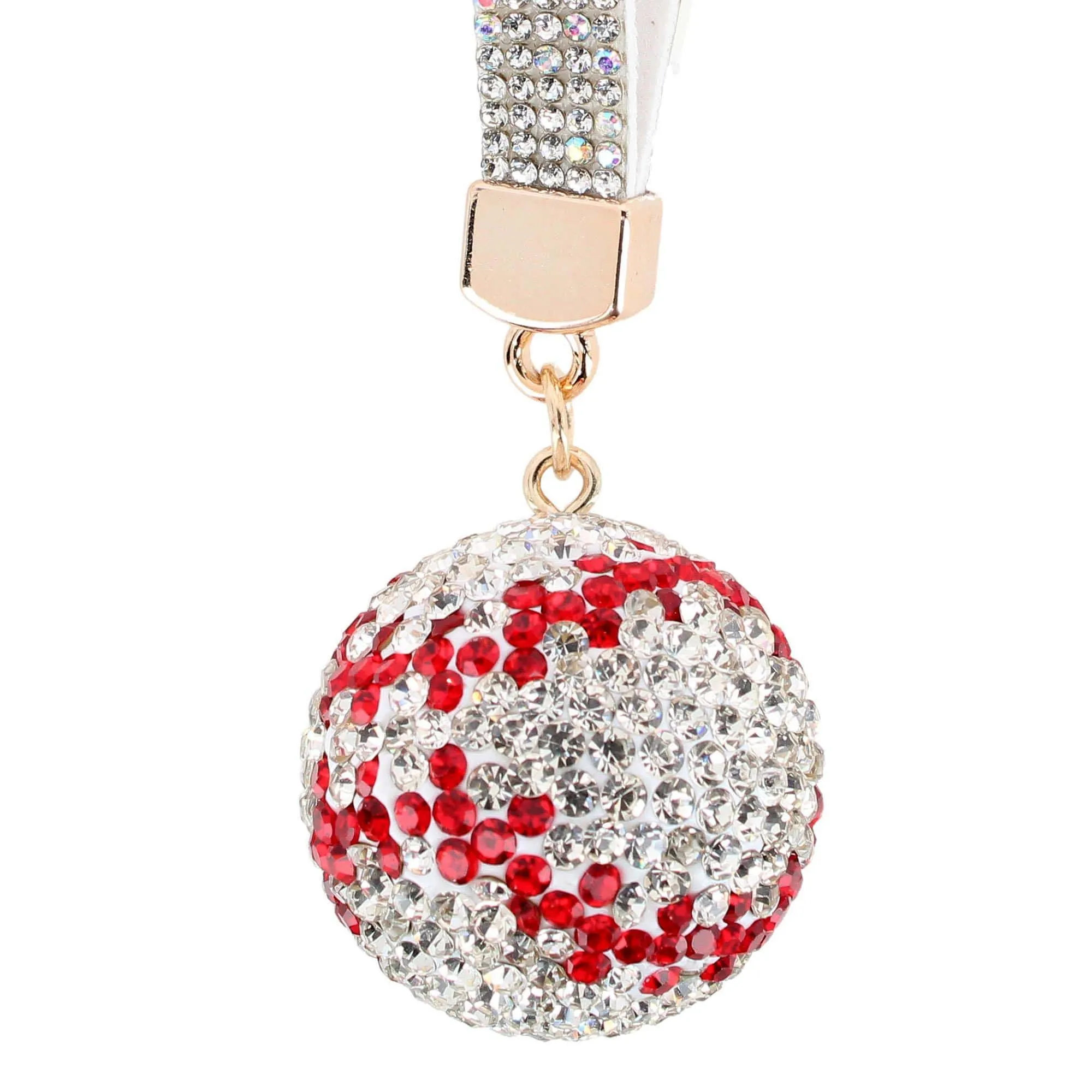 CTM® Women's Rhineston Baseball Bag Charm sold by Belt Outlet product image thumbnail 5