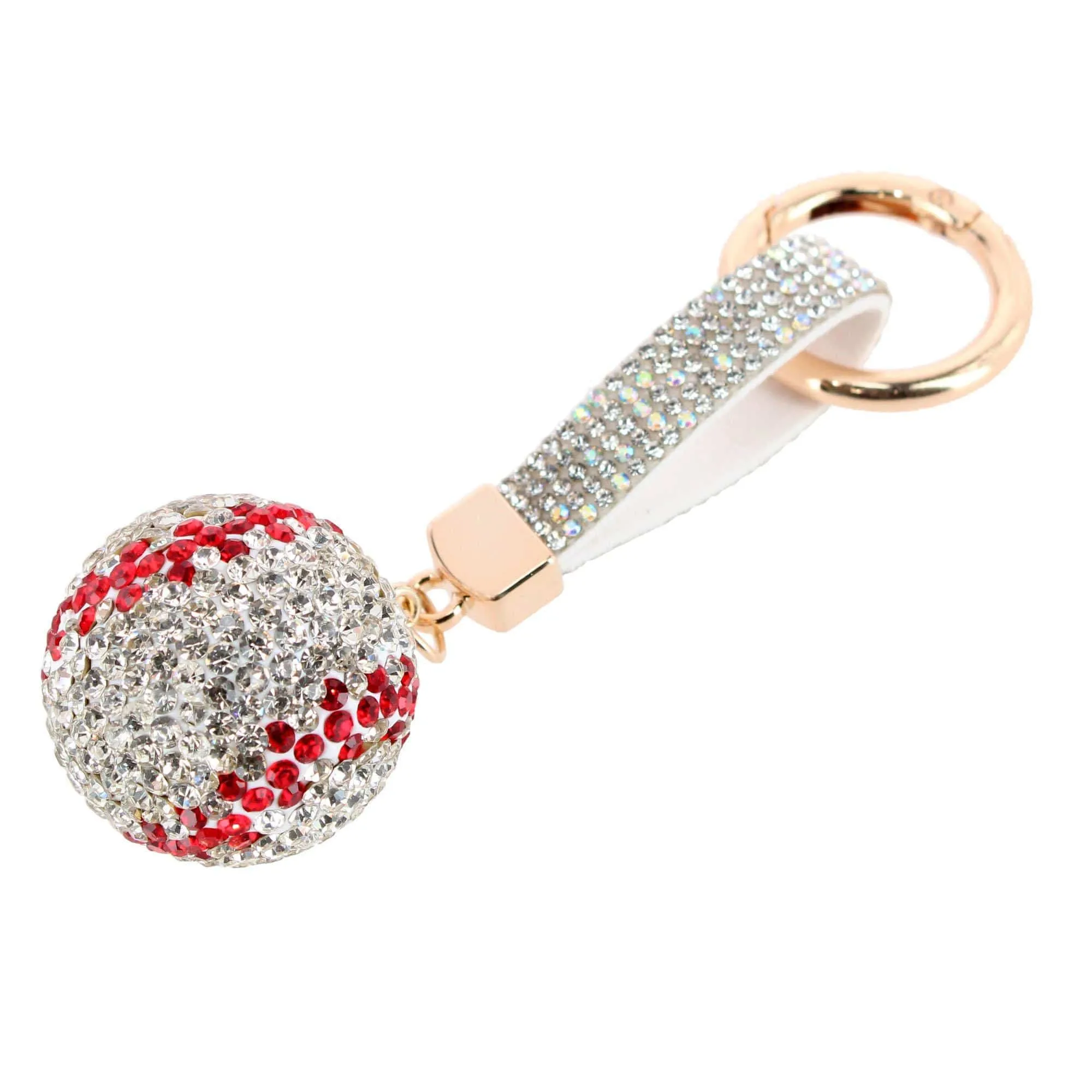 CTM® Women's Rhineston Baseball Bag Charm sold by Belt Outlet product image thumbnail 4