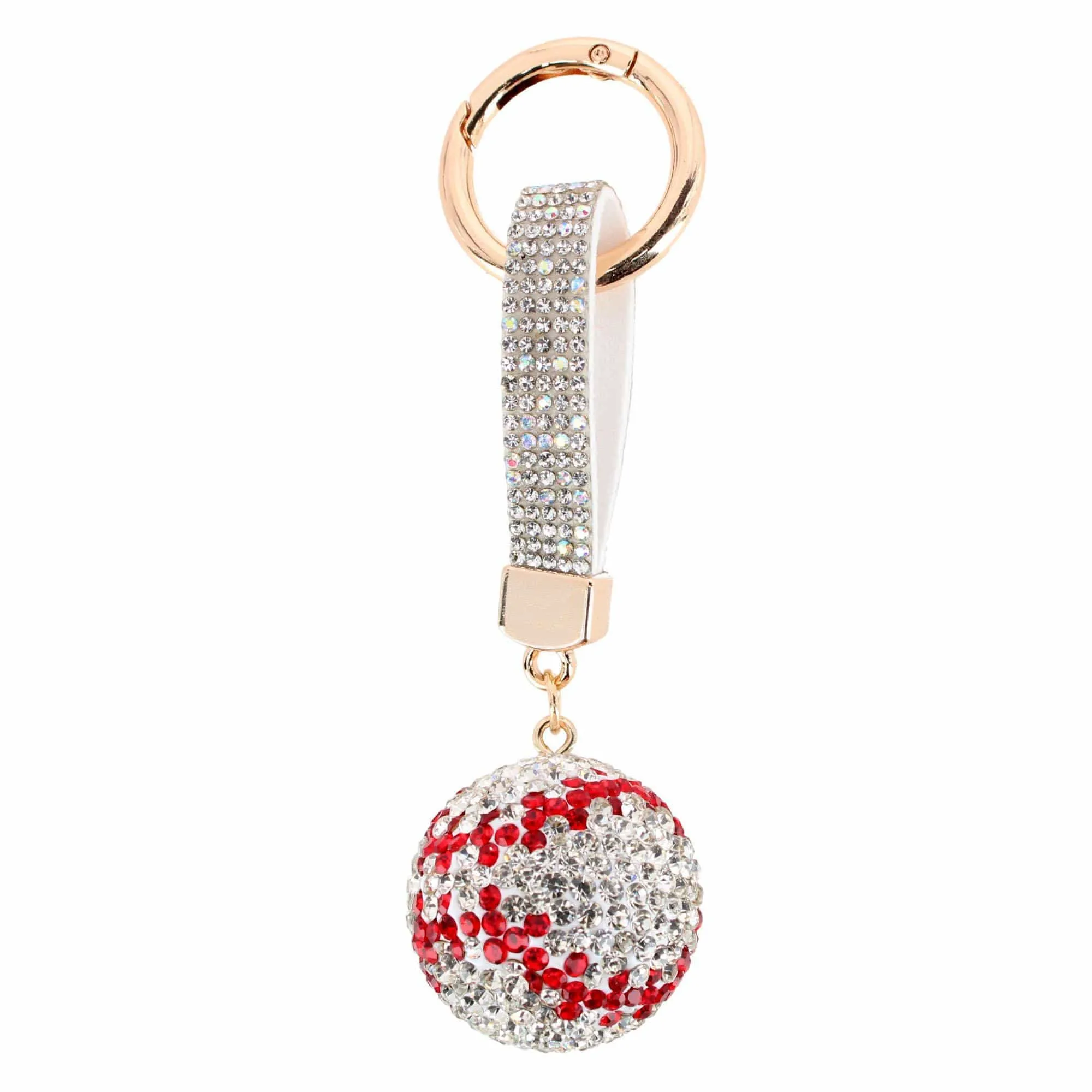 CTM® Women's Rhineston Baseball Bag Charm sold by Belt Outlet