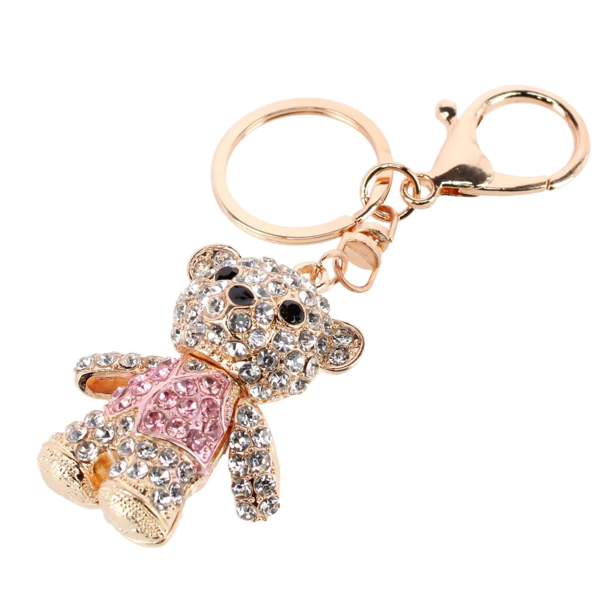 CTM® Women's Adorable Rhinestone Teddy Bear Bag Charm & Keychain sold by Belt Outlet product image thumbnail 5