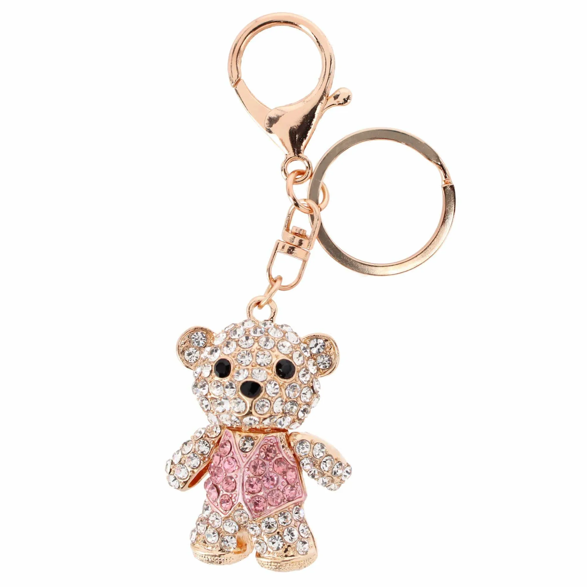 CTM® Women's Adorable Rhinestone Teddy Bear Bag Charm & Keychain sold by Belt Outlet product image thumbnail 2