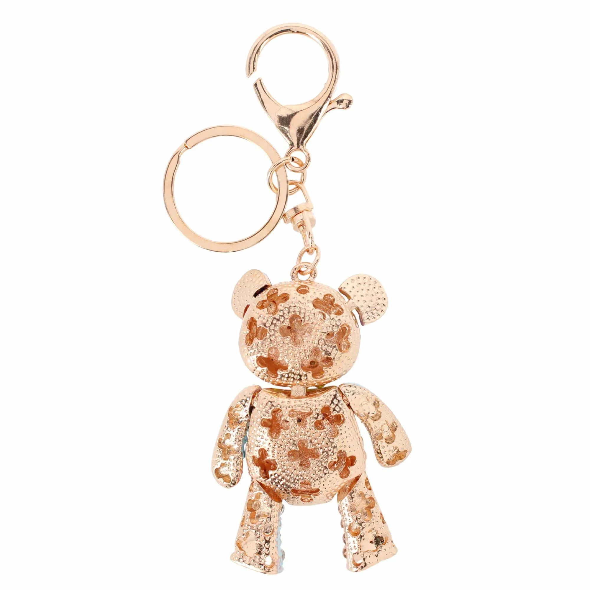 CTM® Women's Rainbow Rhineston Teddy Bear Bag Charm & Keychain sold by Belt Outlet product image thumbnail 4