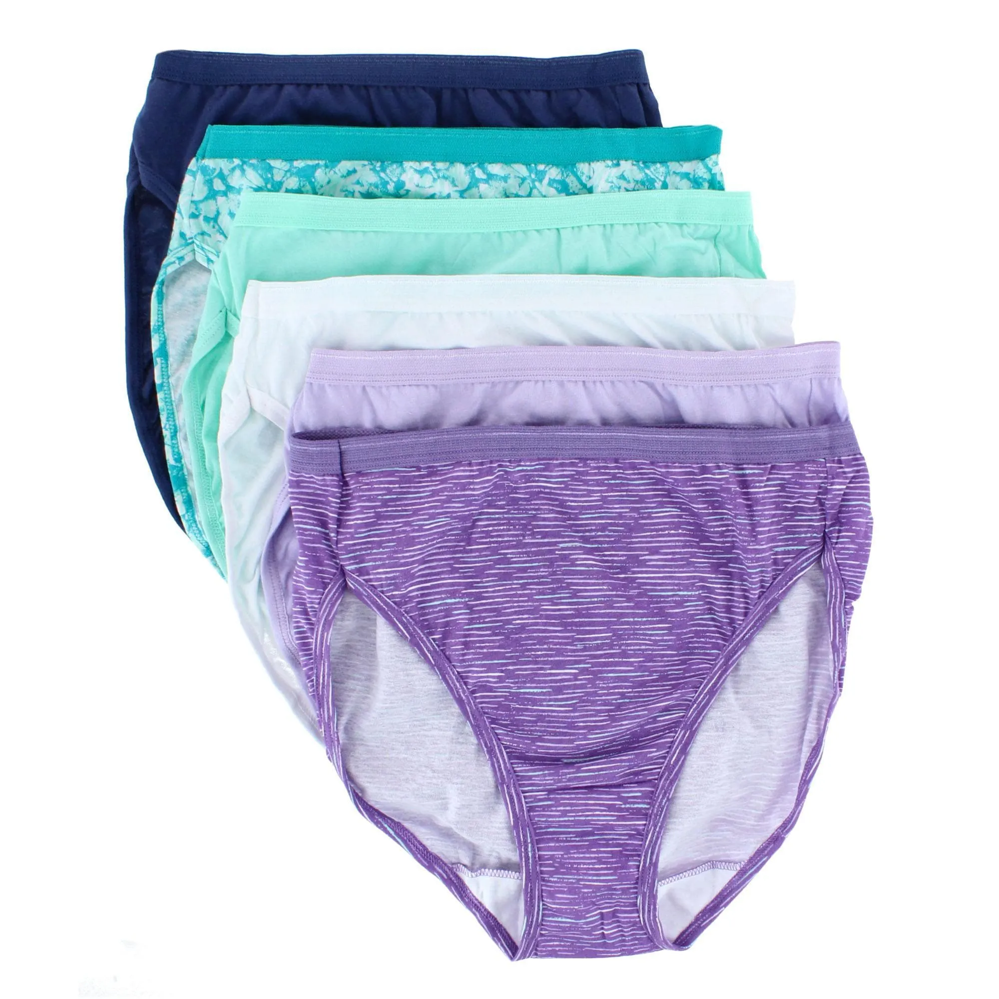 Fruit of the Loom Women's Cotton Assorted Hi-Cut Panty (6 Pack) sold by Belt Outlet product image thumbnail 2
