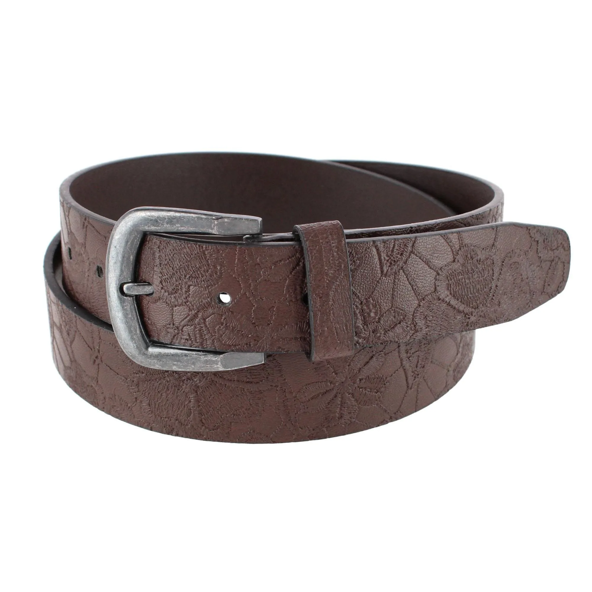 Lee Women's Floral Embossed Cut Edge Belt sold by Belt Outlet product image thumbnail 3