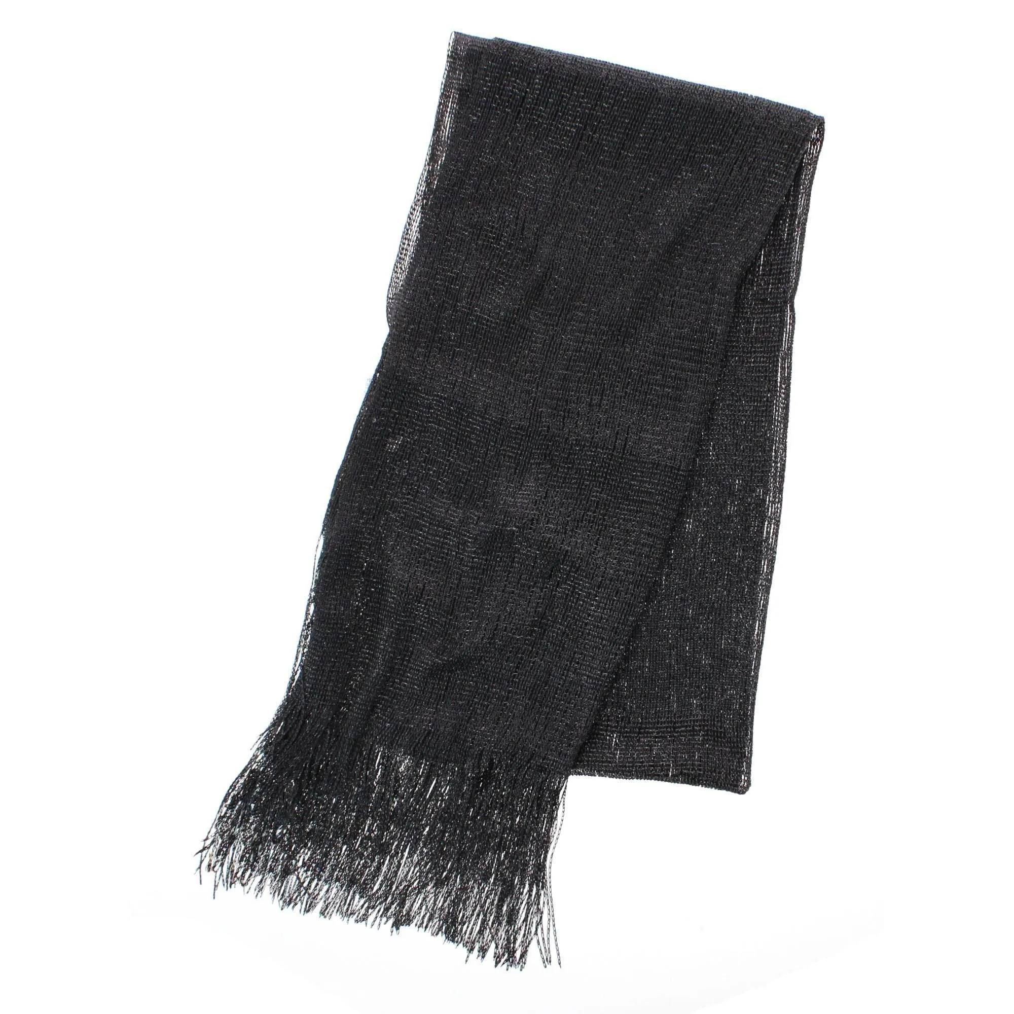 CTM® Women's Shimmering Fringe Evening Shawl Scarf sold by Belt Outlet product image thumbnail 2