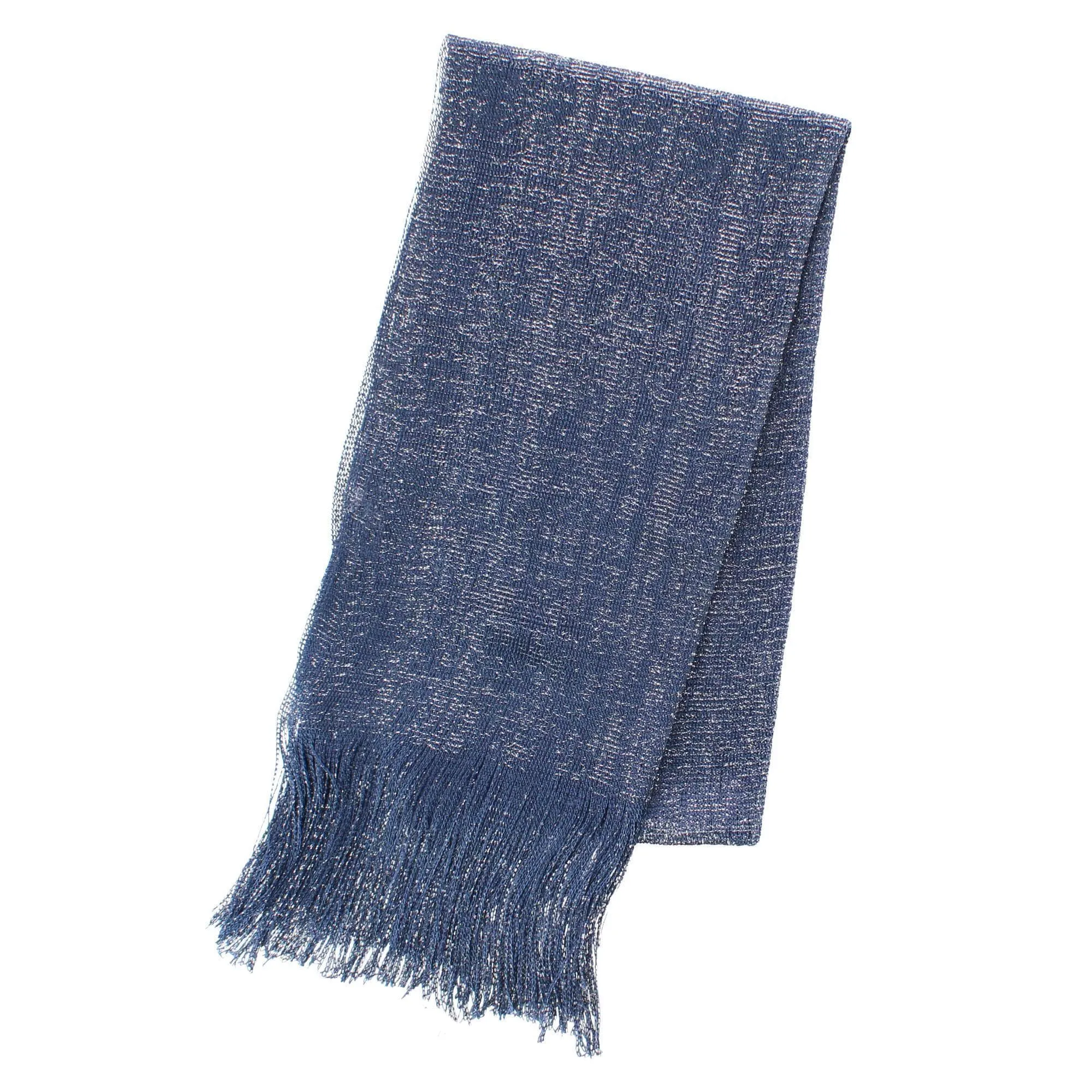 CTM® Women's Shimmering Fringe Evening Shawl Scarf sold by Belt Outlet product image thumbnail 3